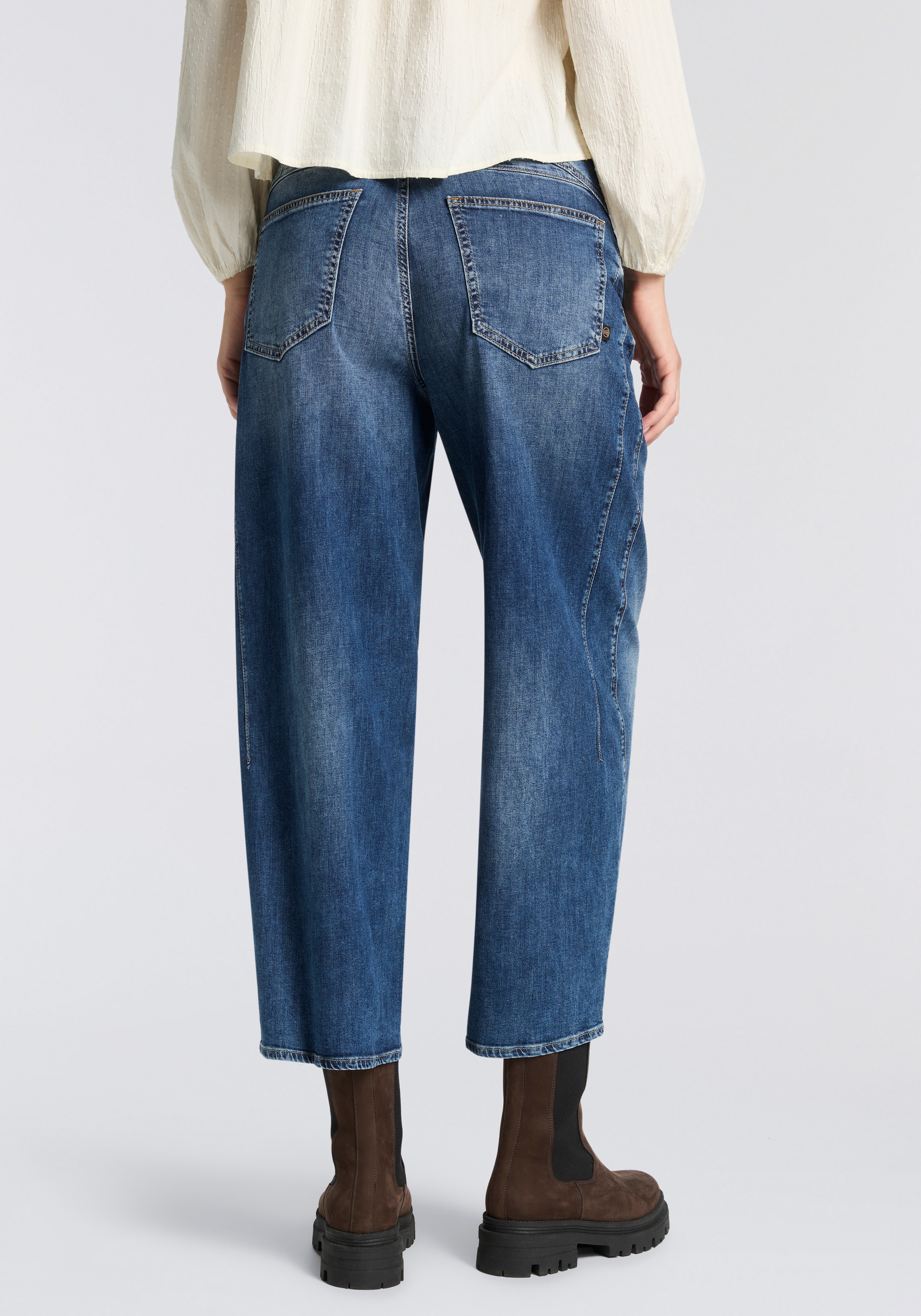 Herrlicher Loose-fit-Jeans "Barrow Denim Light" Cropped günstig online kaufen