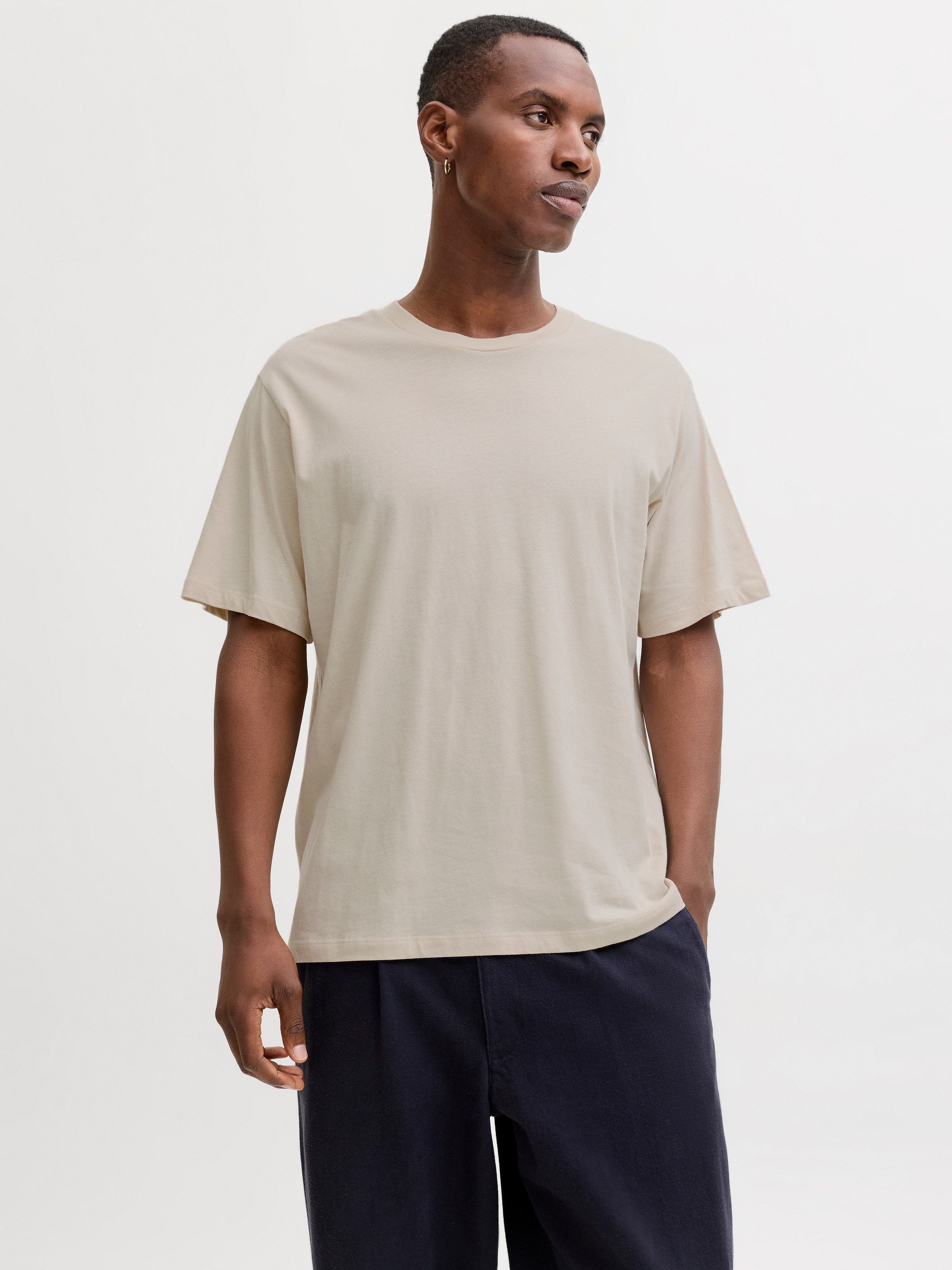 Jack & Jones Kurzarmshirt "JJHUGO LOOSE TEE SS CREW NECK 3PK MP" Baumwolle, günstig online kaufen