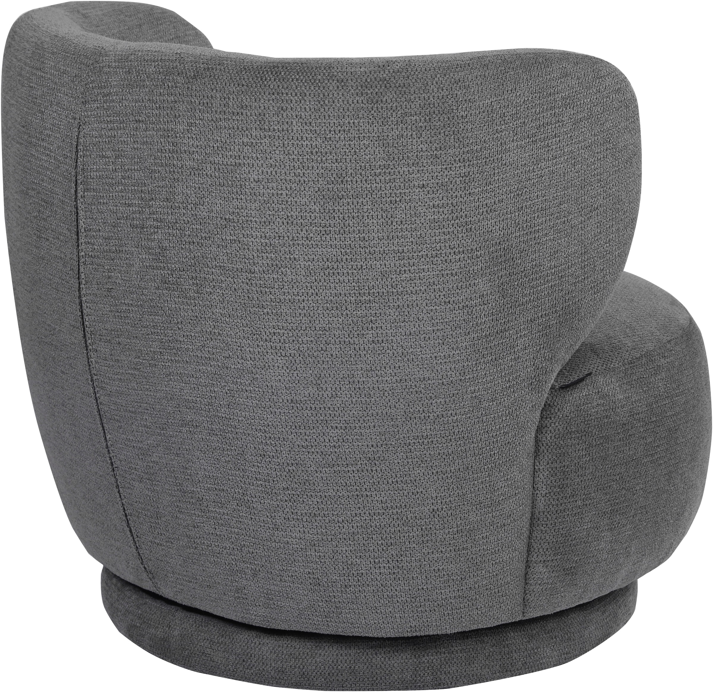 OTTO home Drehsessel »ANNELIN, Loungesessel, Clubsessel« 360° drehbar, Struktur-Bezug