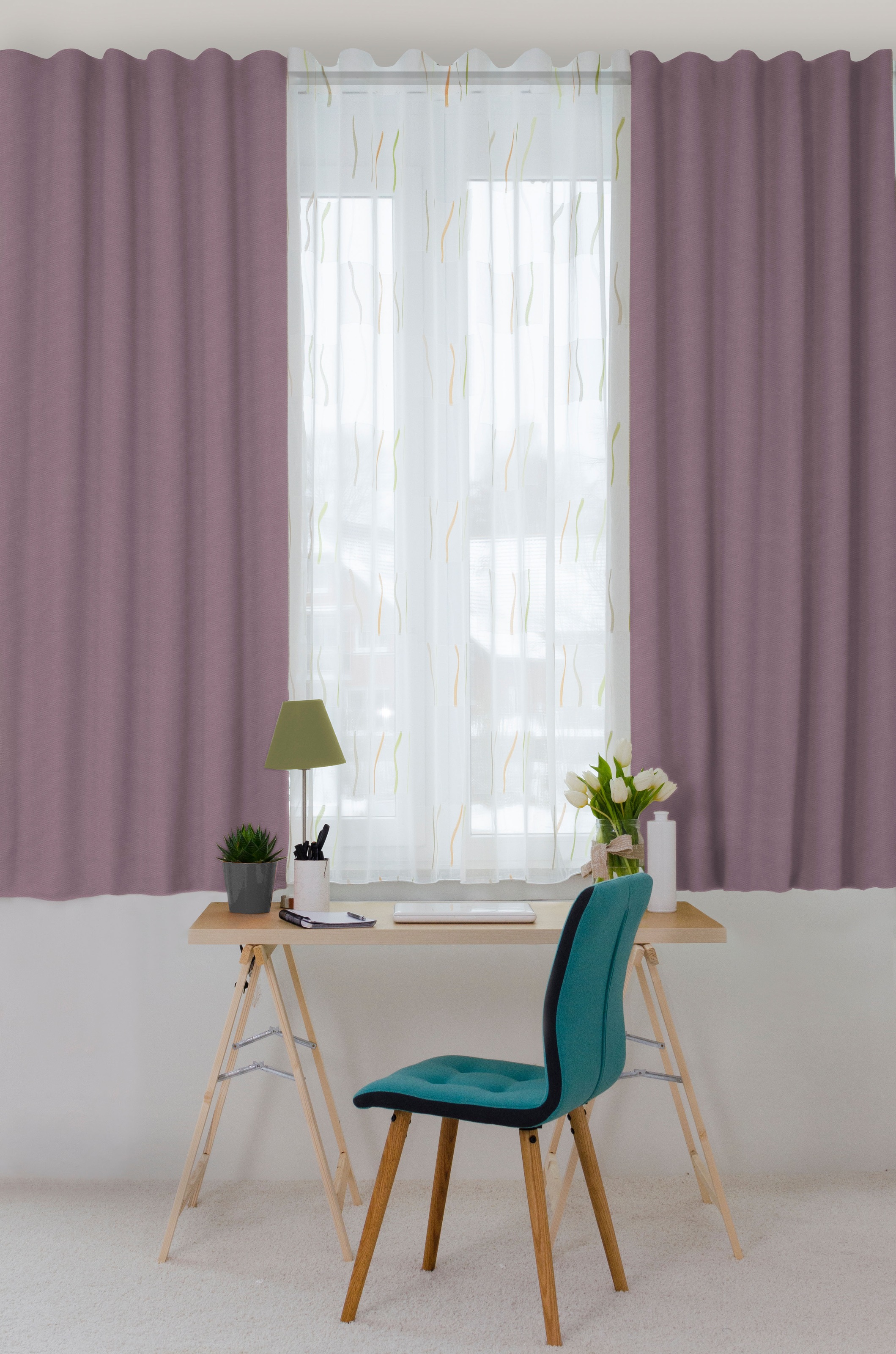 HOMING Vorhang »Galdin«, (1 St.), Verdunklungsvorhang, blickdicht, Thermo, Energiesparend