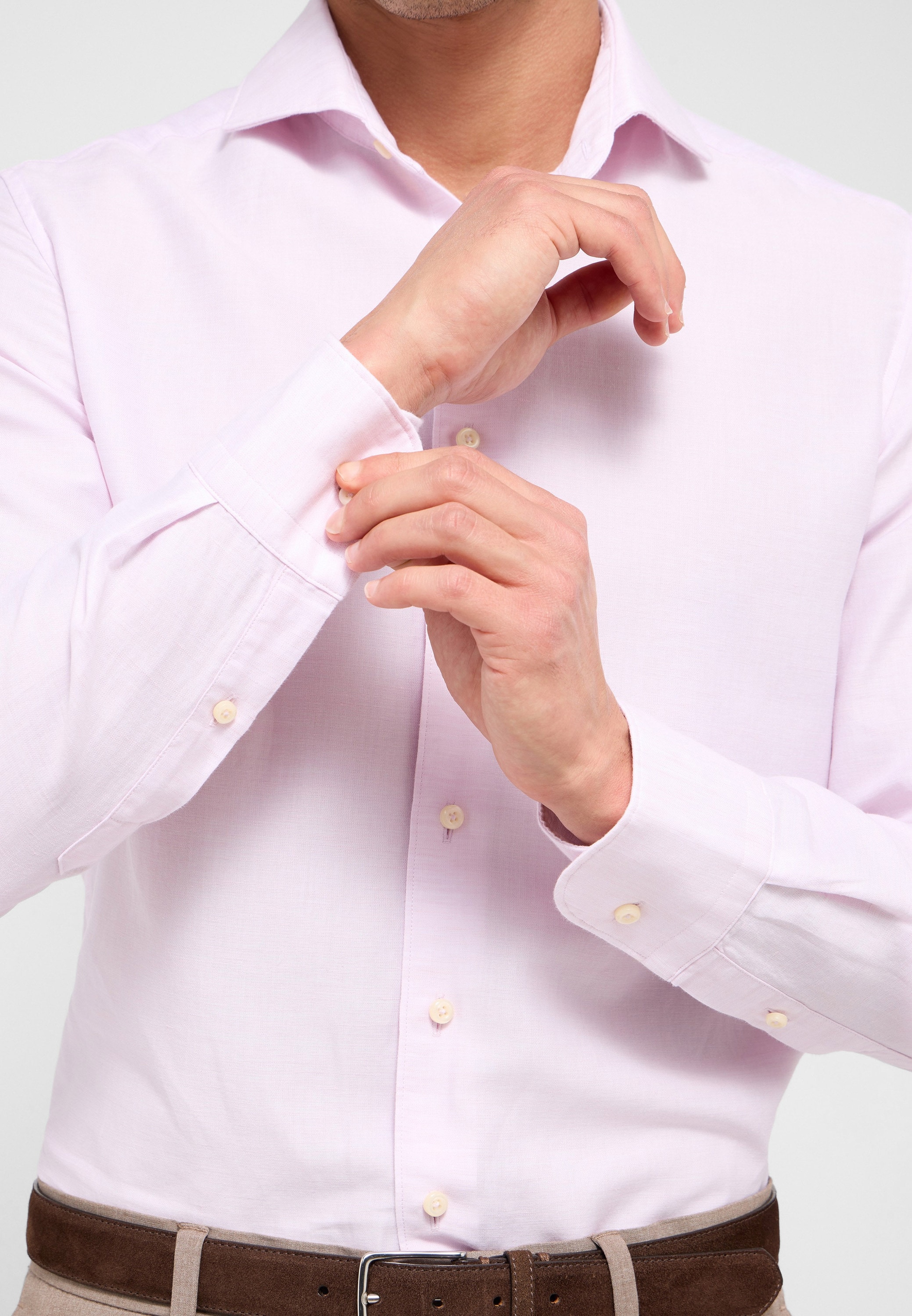 Eterna Langarmhemd »SLIM FIT«, EASY IRON (bügelleicht)