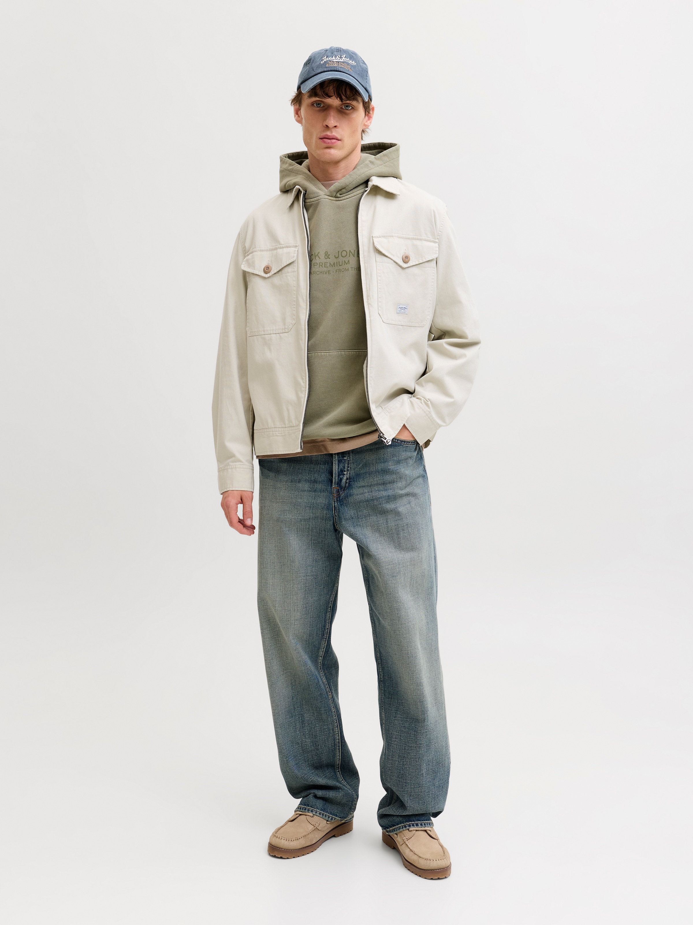 Jack & Jones Kapuzensweatshirt »JPRBLUAIDEN HOOD SWEAT«, Baumwolle, regular fit
