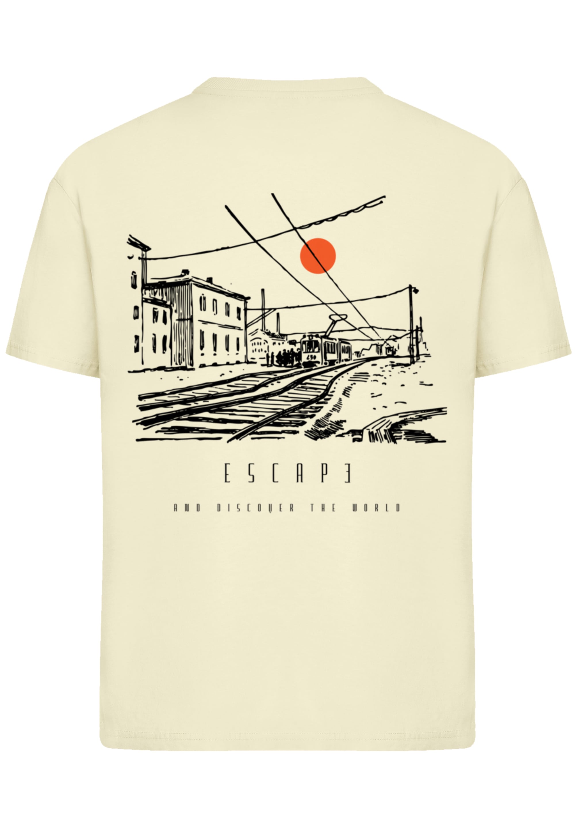 F4NT4STIC T-Shirt »Escape Discover the World Town Train Station«, Premium Qualität, ESCAPE Collection