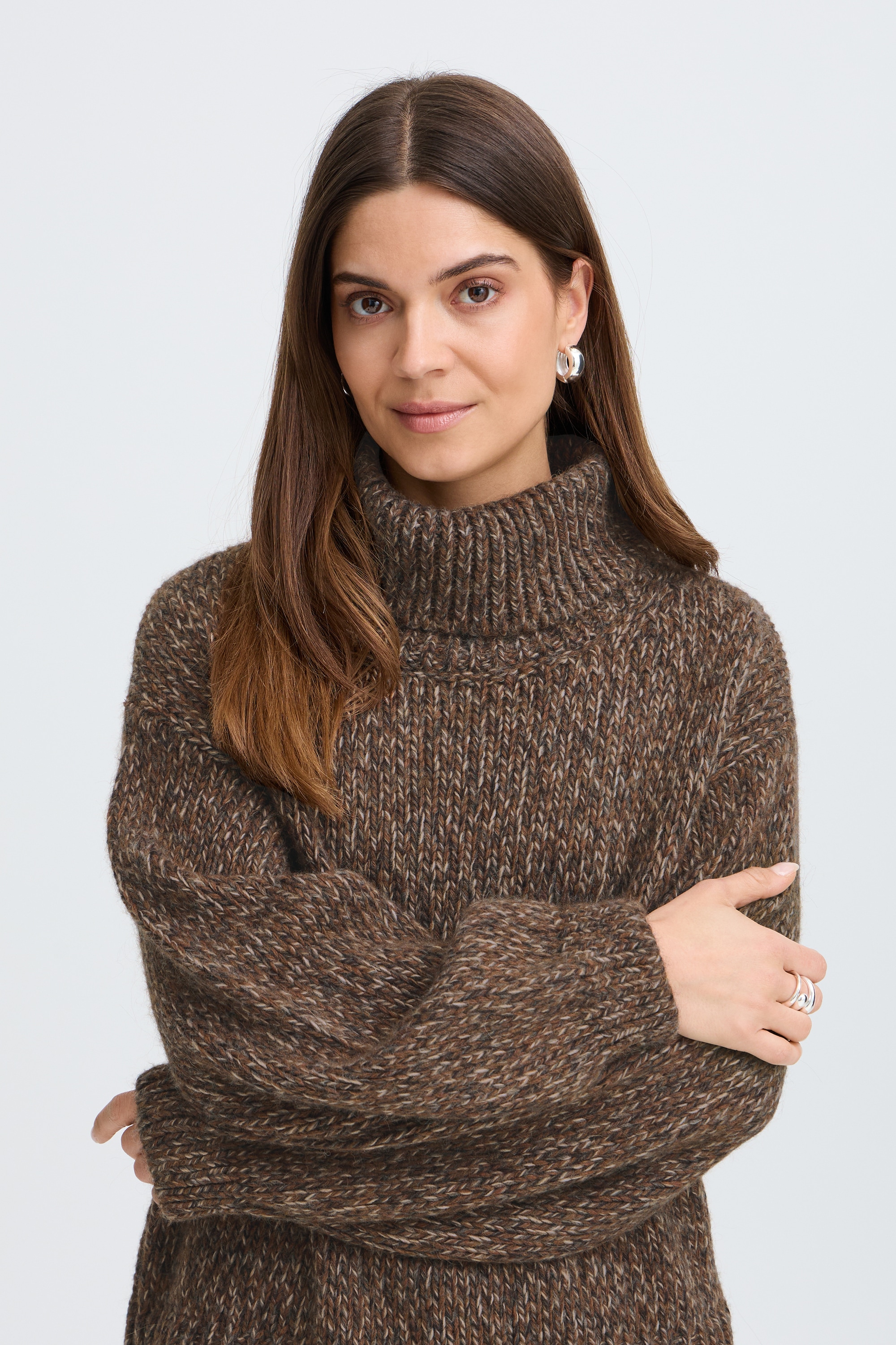 Pulz Jeans Strickpullover »Damen Langarm PZESI«