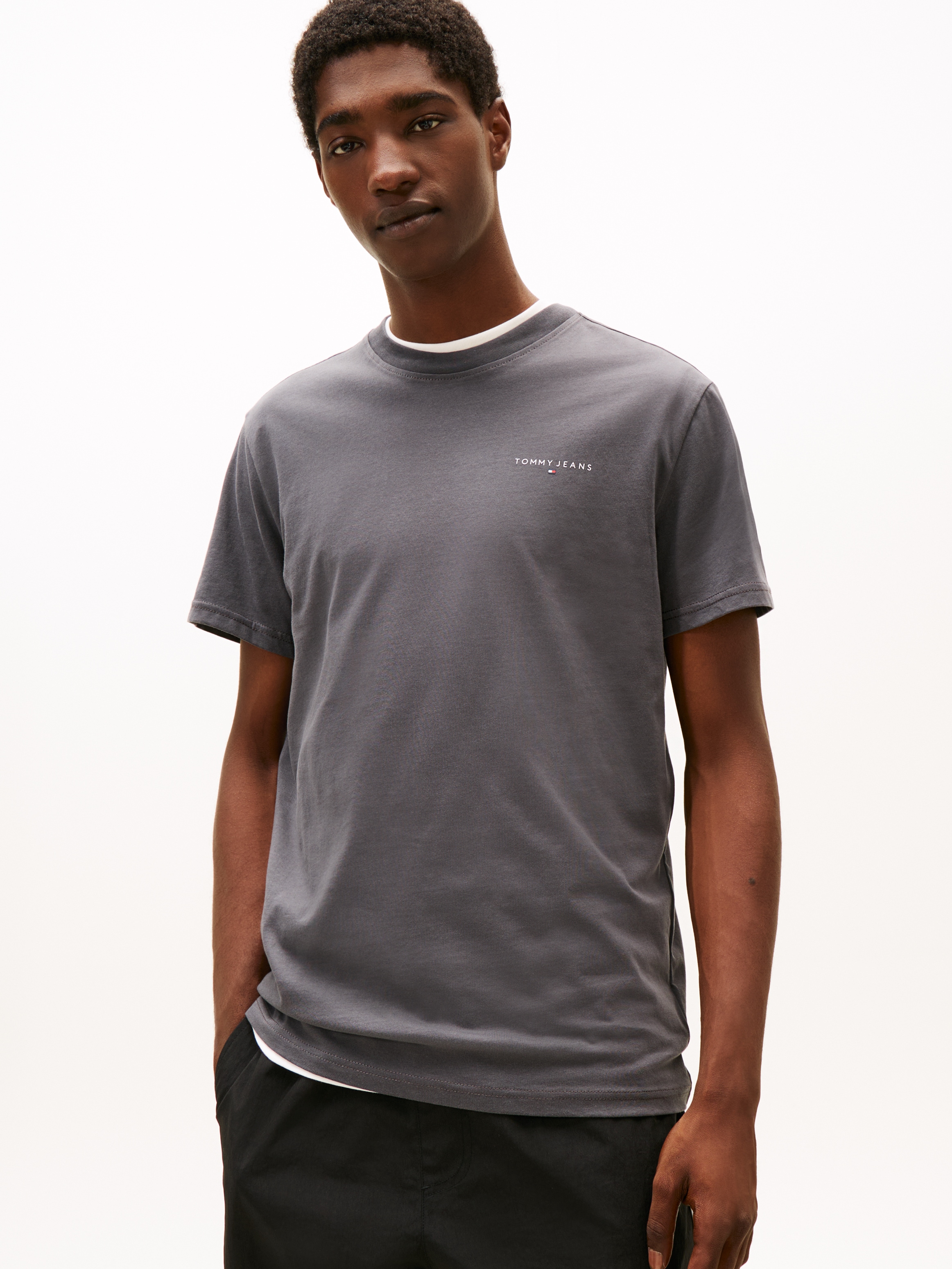 Tommy Jeans T-Shirt "TJM SLIM LINEAR CHEST TEE EXT" günstig online kaufen