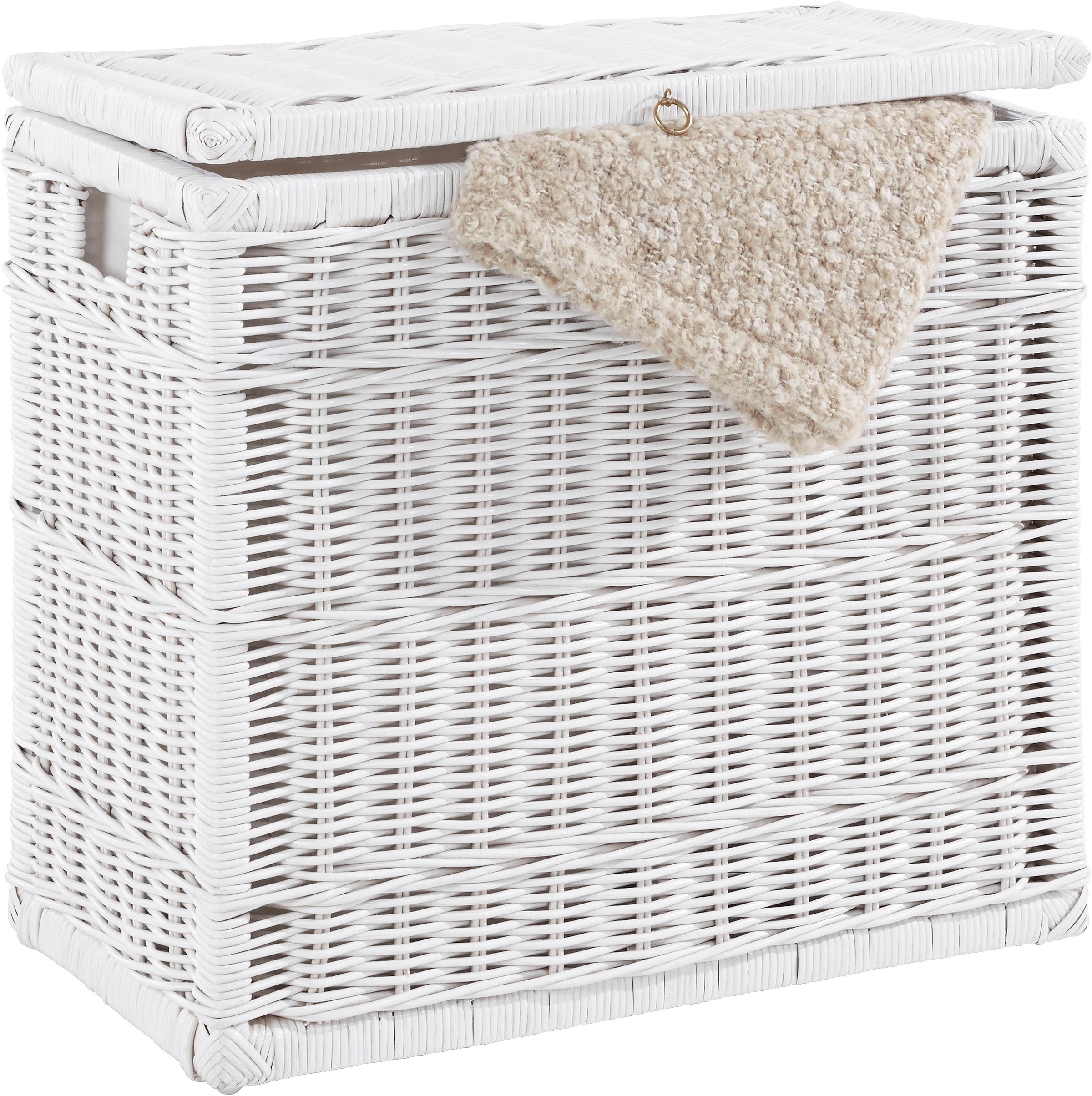 my home Wäschetruhe "Duo" mit 2 Kammern günstig online kaufen