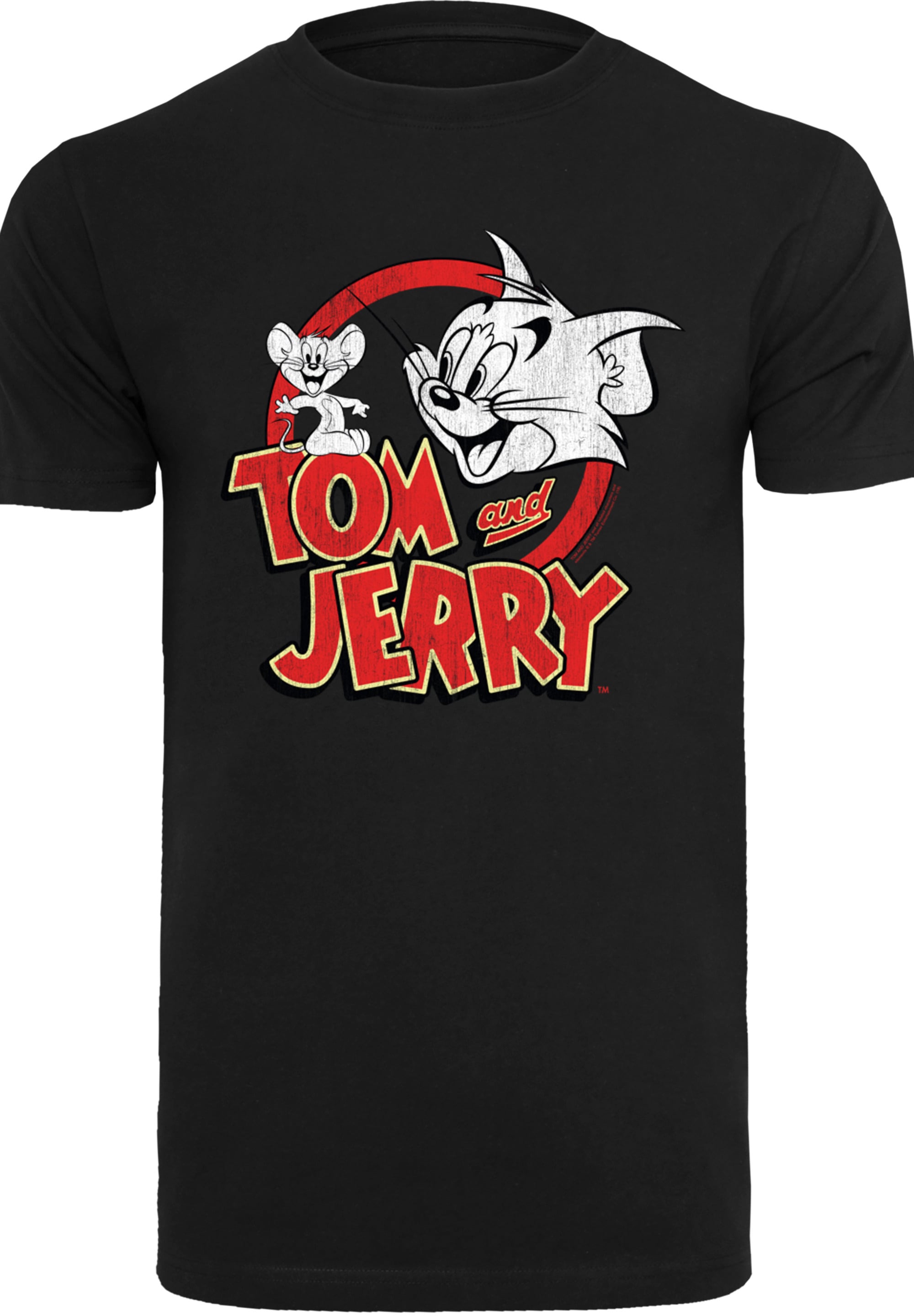 F4NT4STIC T-Shirt »Tom und Jerry Distressed Logo«, Herren,Premium Merch,Regular-Fit,Basic,Bedruckt