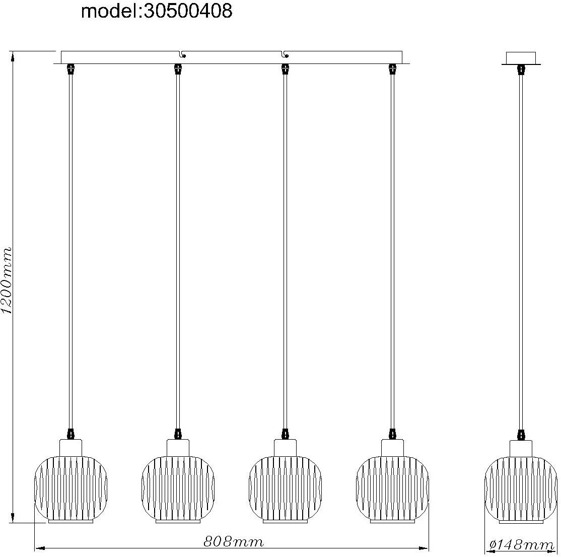 NOWA Pendelleuchte »TOM« E14 1 Stk. Hängeleuchte, Hängeleuchte, Wohnbereich, Essbereich