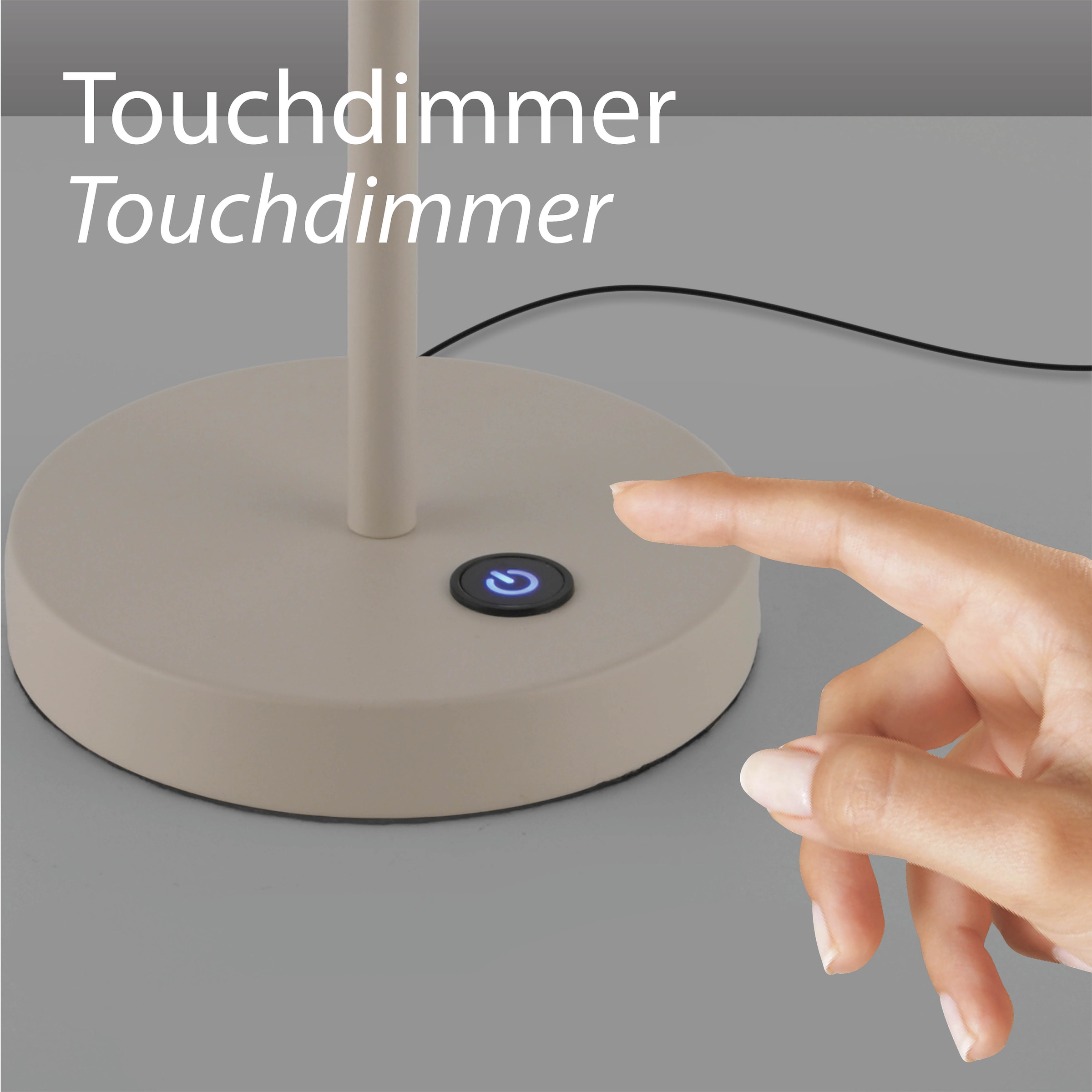 SCHÖNER WOHNEN-Kollektion LED Tischleuchte »ELMO« LED-Board 1 Stk. Warmweiß SCHÖNER WOHNEN Kollektion, Touchdimmer, Memoryfunktion