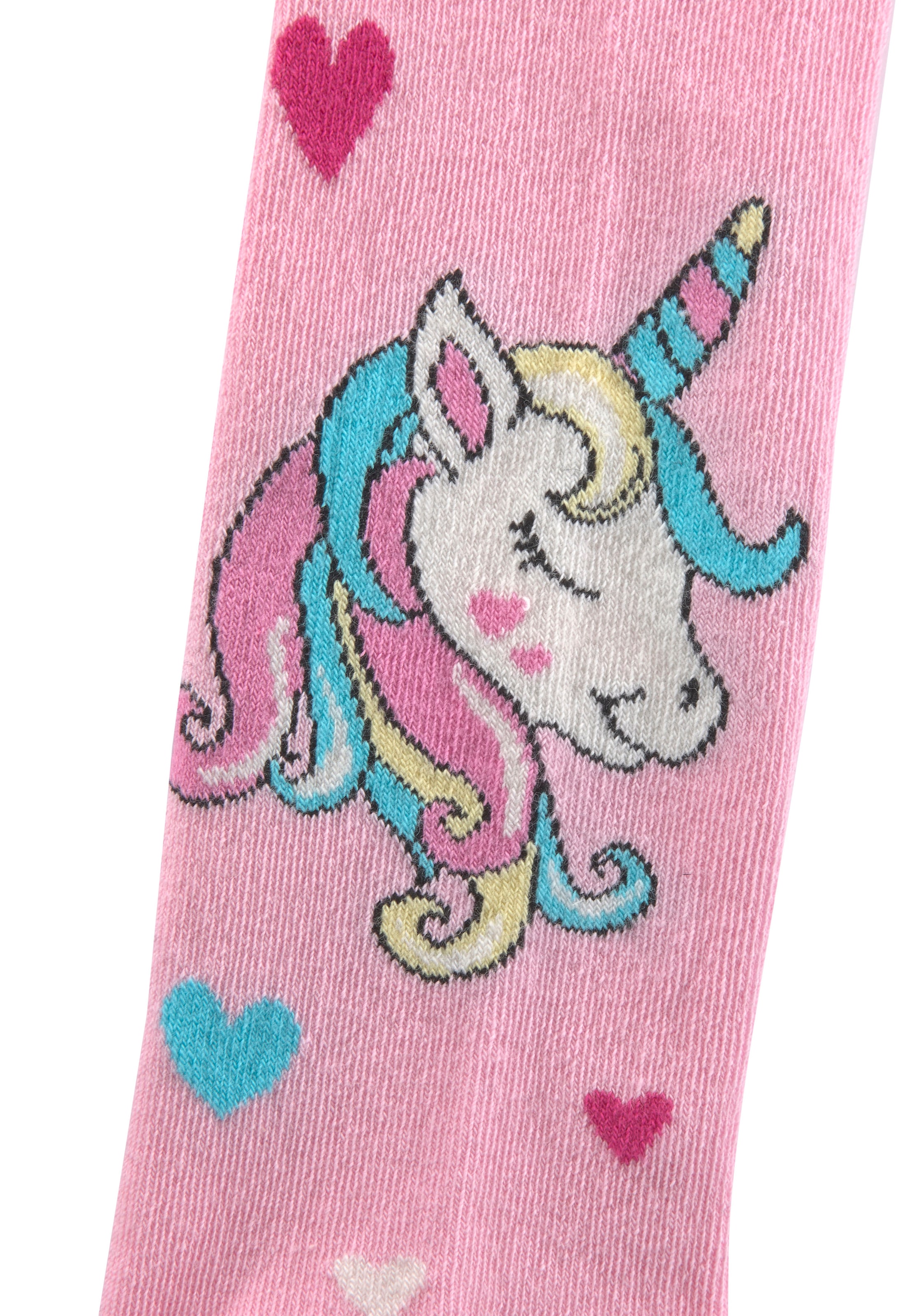 | 3 kaufen Motiven eingestrickten Einhorn Strickstrumpfhose, BAUR (Packung, H.I.S St.), mit