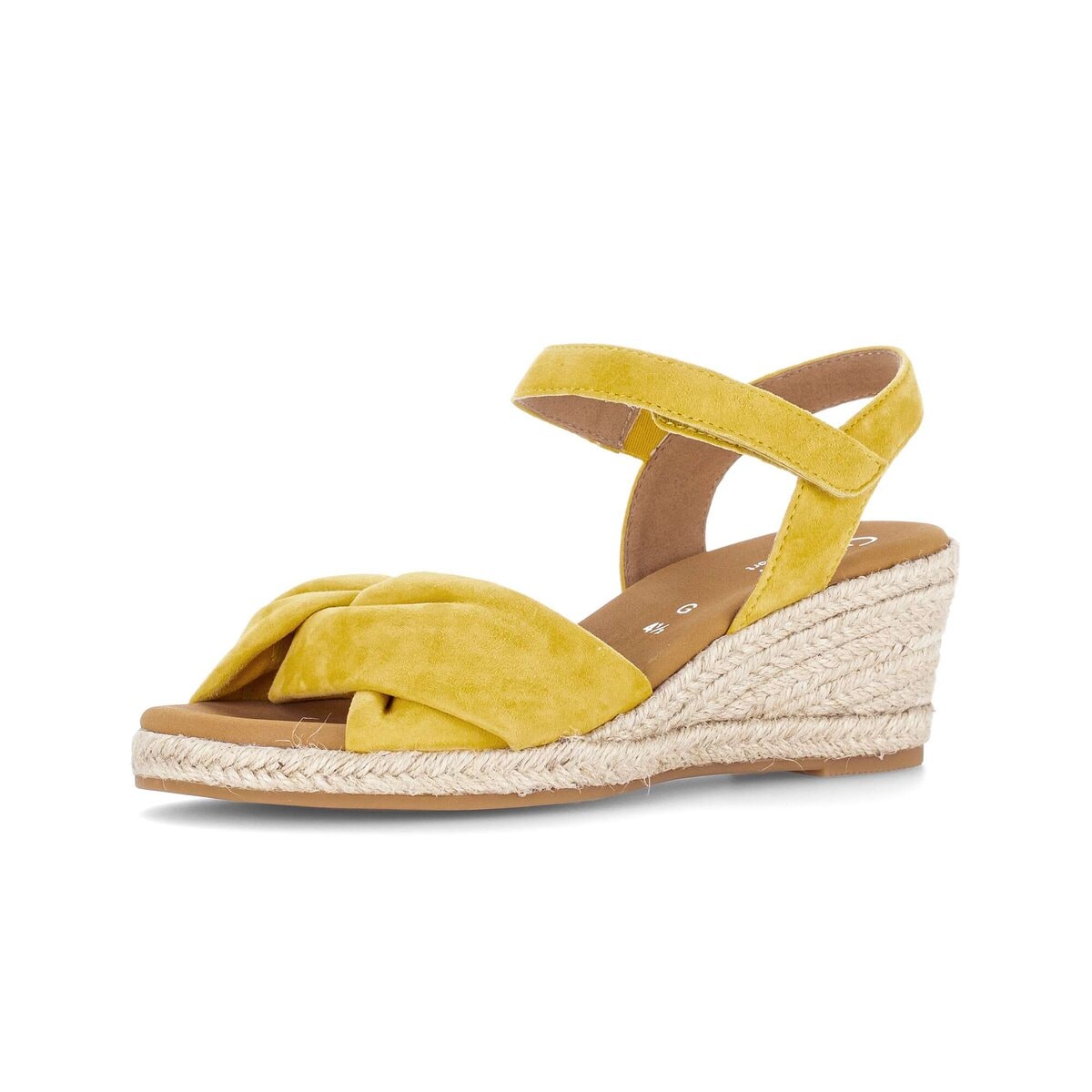 Keilsandalette GABOR "Keilsandalette", Damen, Gr. 35,5, gelb, Schuhe