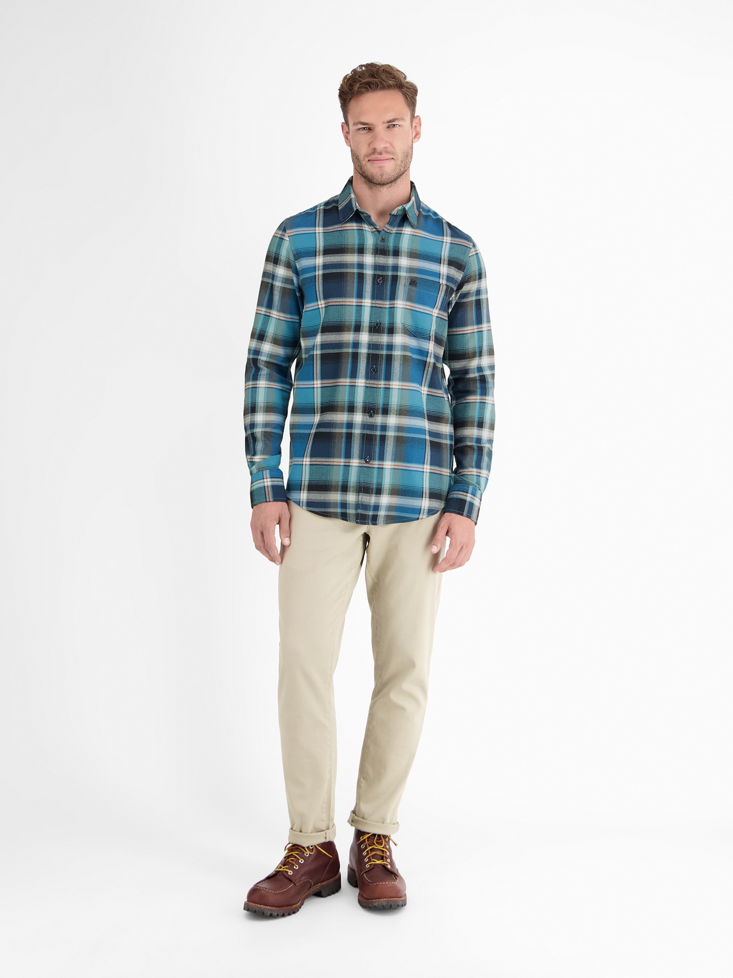 LERROS Karohemd "Kariertes Flanellhemd für Herren" günstig online kaufen