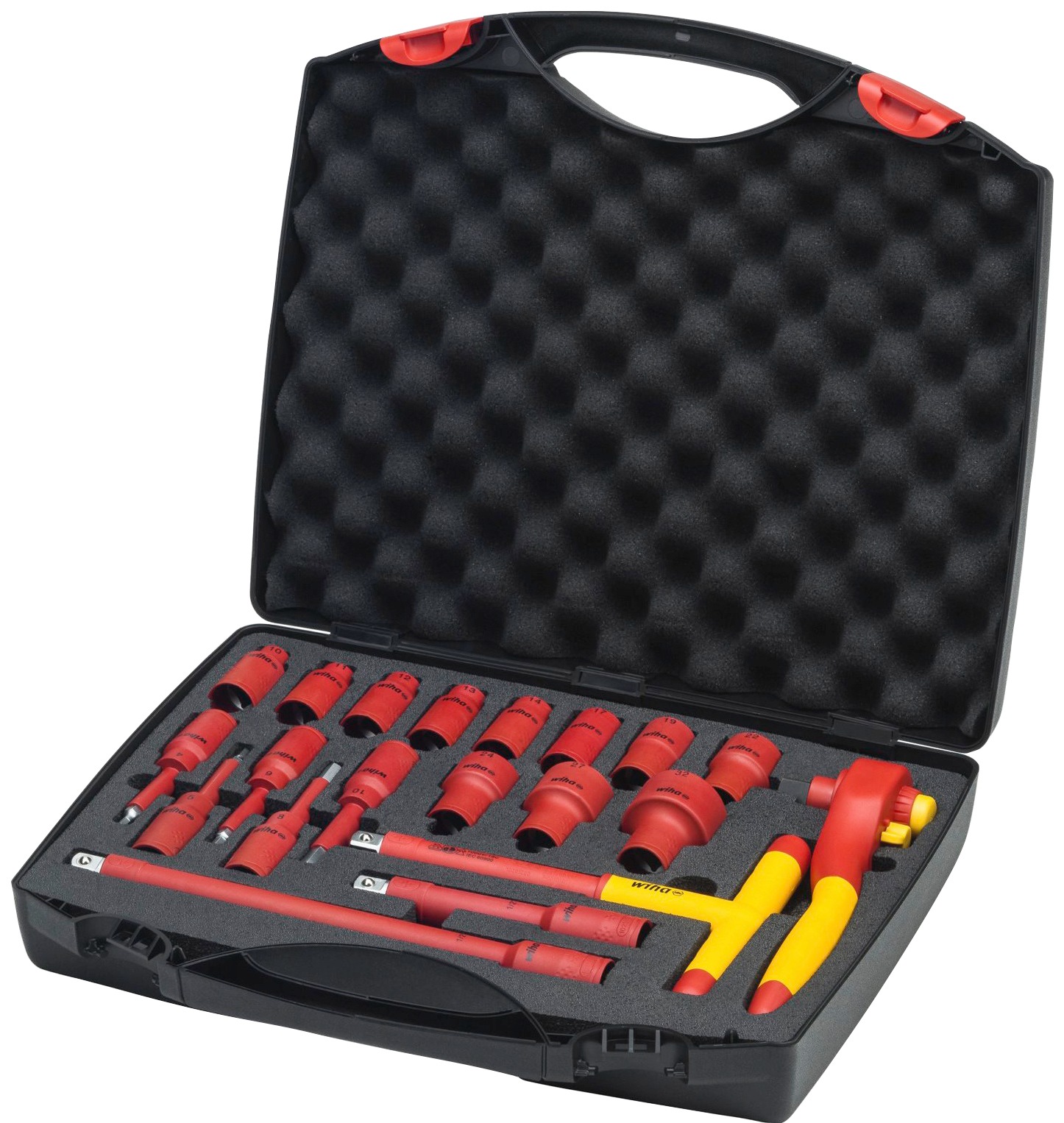 Wiha Werkzeugset »43024«, 21-tlg. Ratschenschlüssel Set isoliert, 1/2", inkl. Koffer kaufen