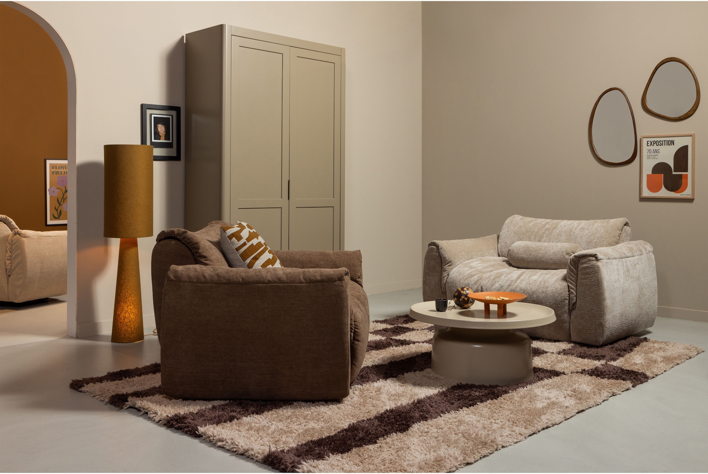 WOOOD Wandspiegel »Leif spiegel« Leif-Spiegel von WOOOD bietet Stil, MDF-Rahmen und verspieltes Design