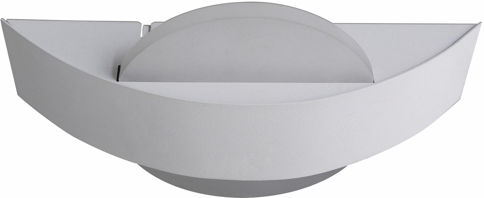 näve LED Wandleuchte »Stan«, 1 flammig-flammig, Effizienzklasse: E, weiß/satiniert, Metall/Acryl, l: 24cm, h: 13cm