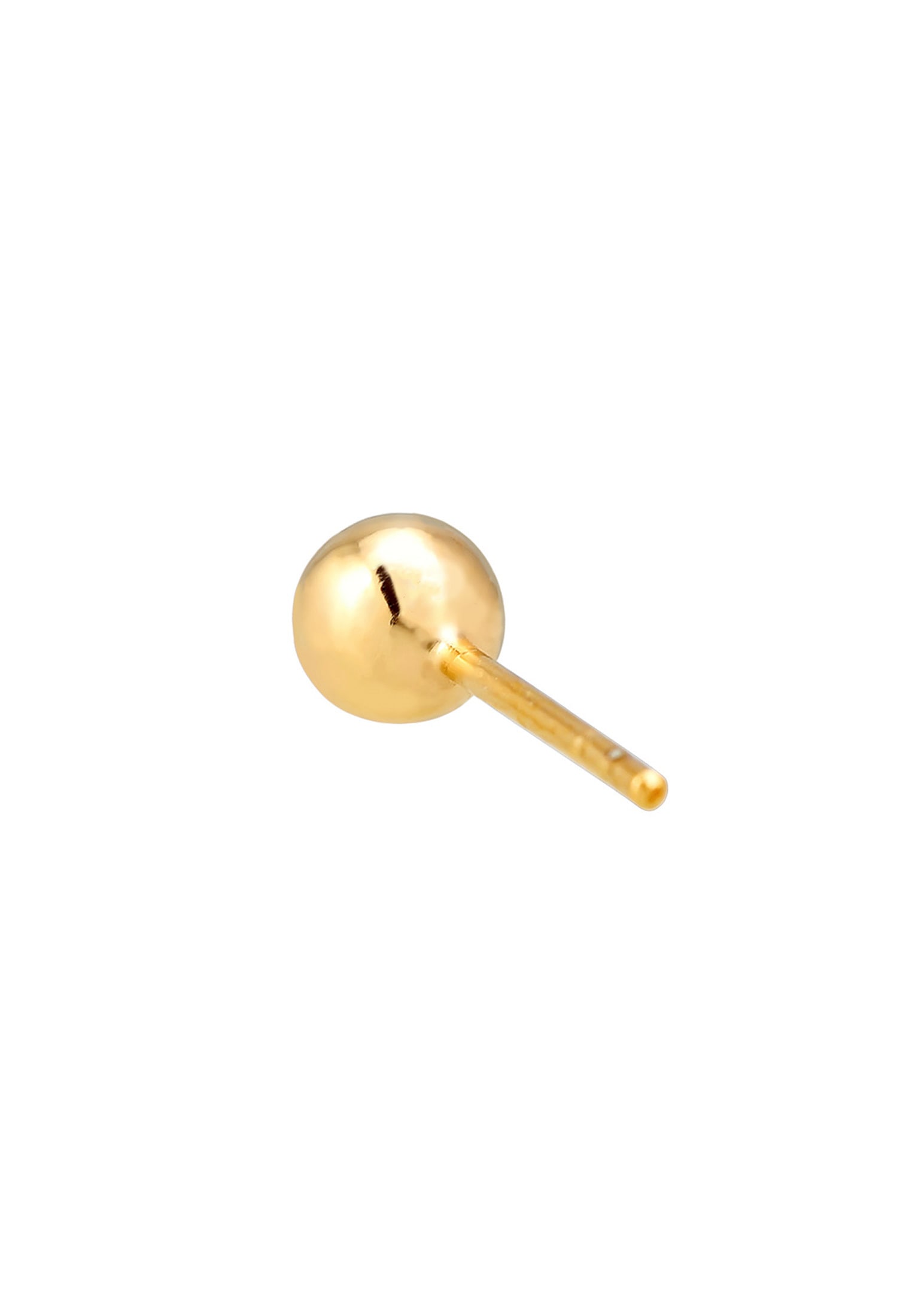 Elli Premium Single-Ohrstecker »Single Ohrstecker Kugel Ball 375 Gelbgold«