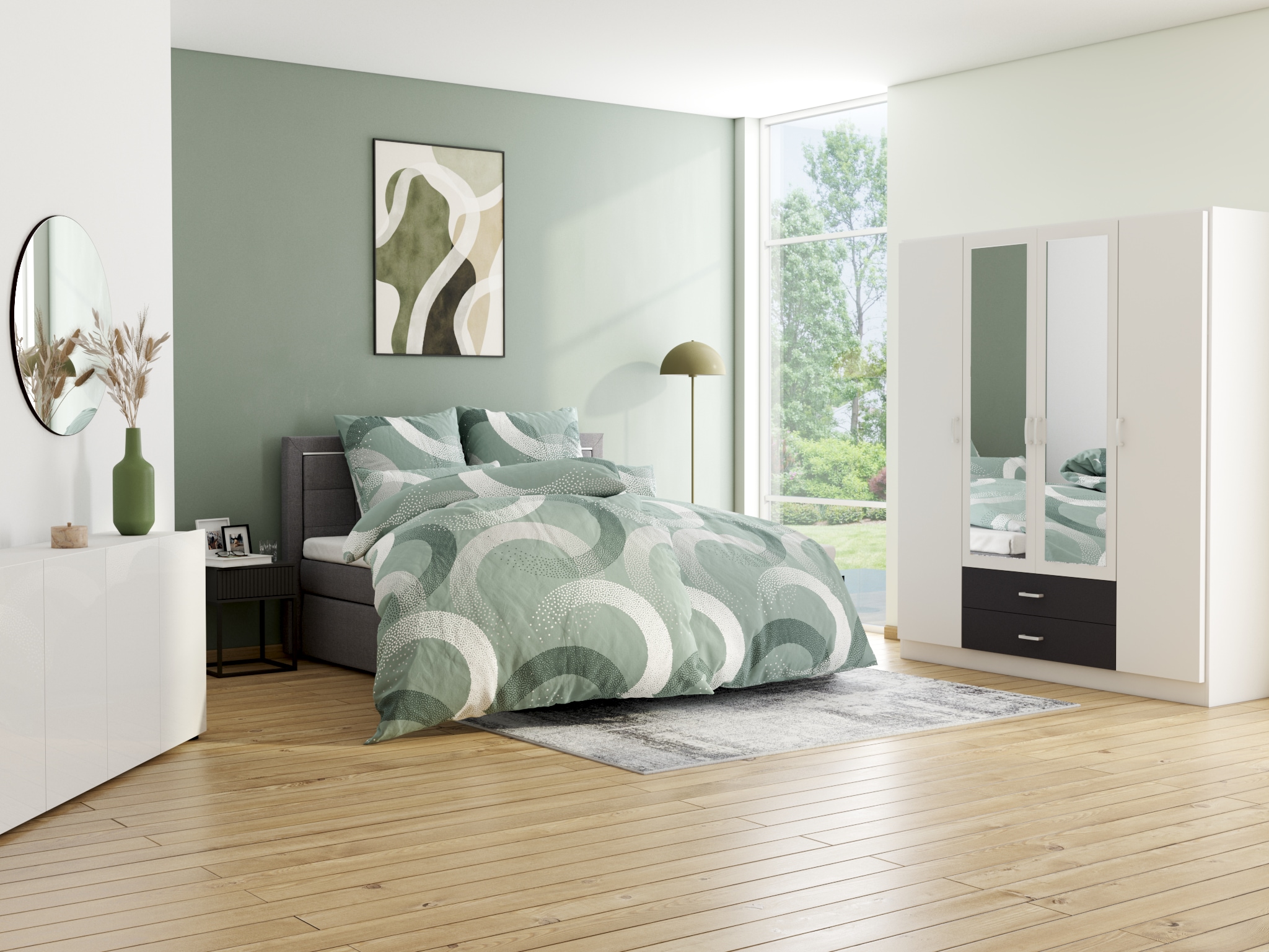 INOSIGN Sideboard »Mister« Kommode, komplett Hochglanz lackiert, Breite (B/H): 225/80 cm