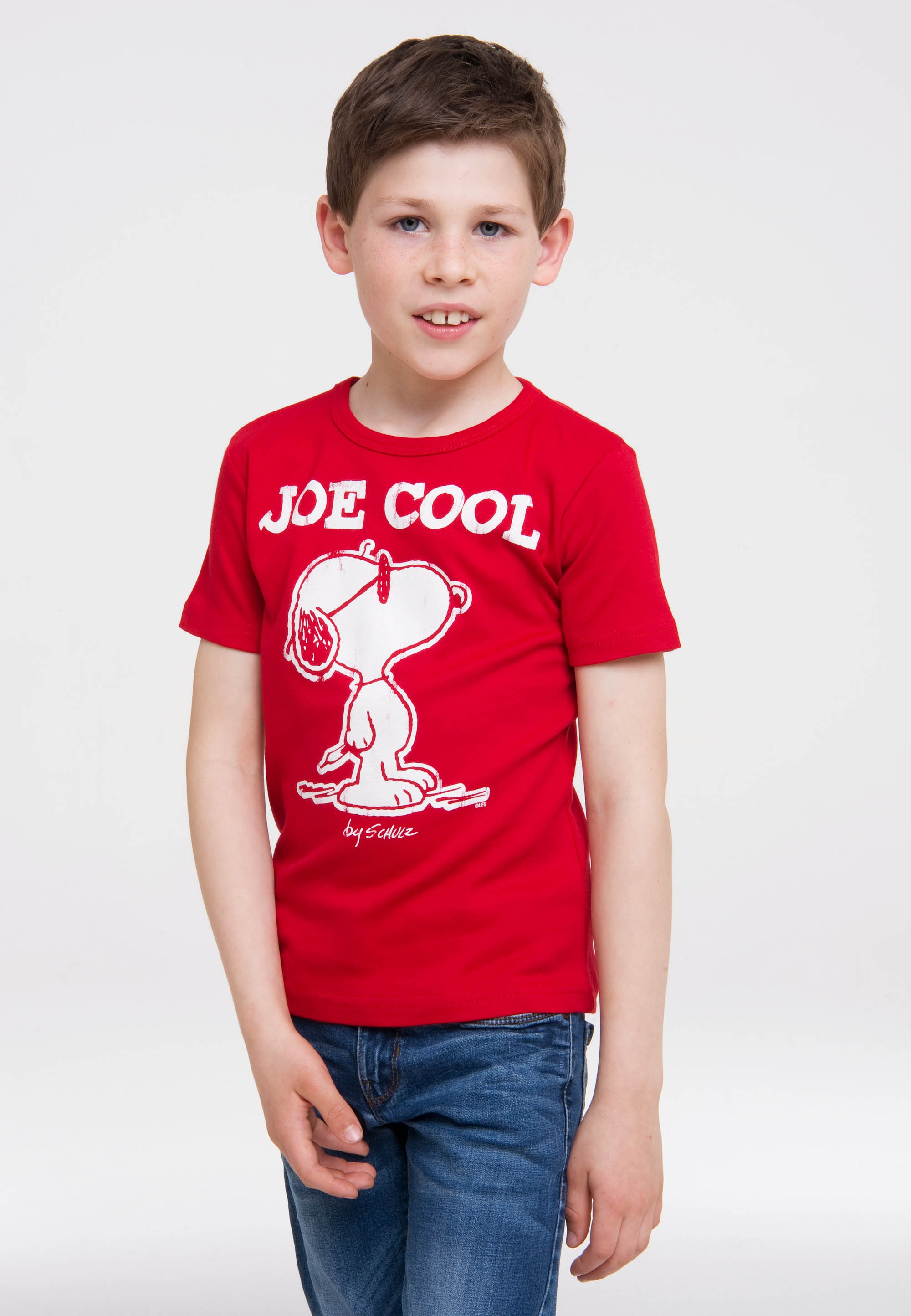 bestellen LOGOSHIRT mit Peanuts »Snoopy - - BAUR T-Shirt Joe Retro-Print | online Cool«,
