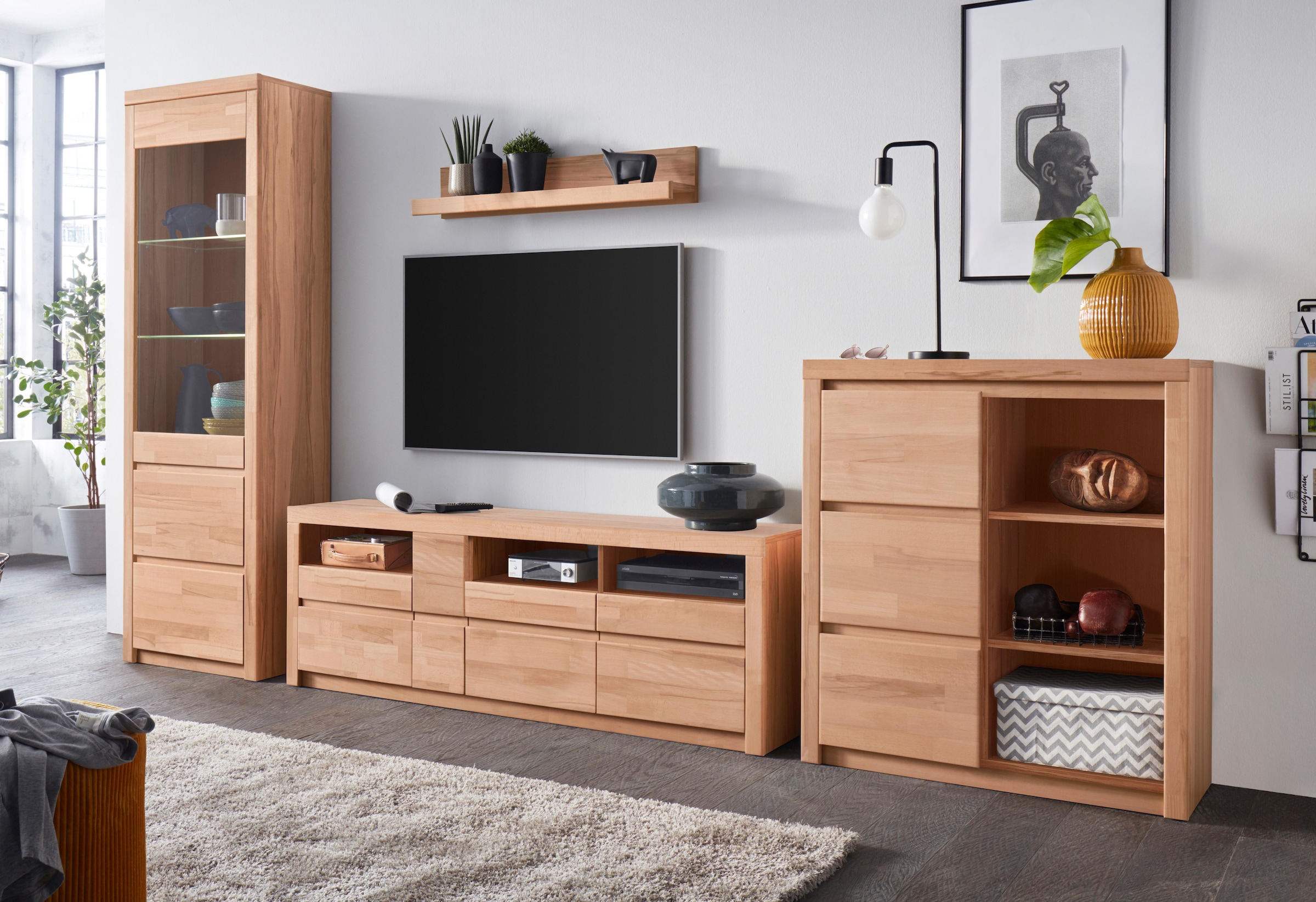 Home affaire Highboard »Silkeborg«, Breite 90 cm