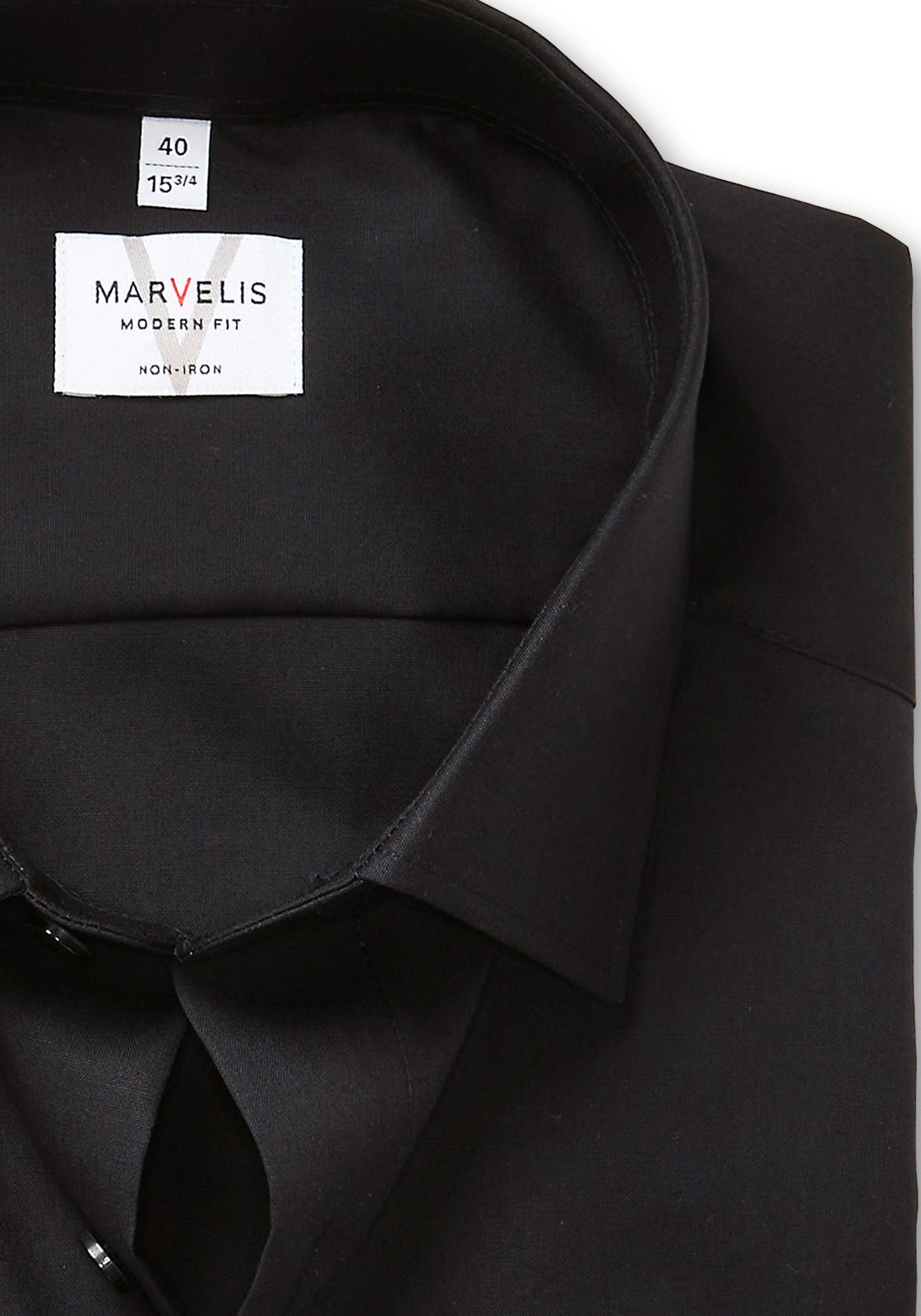 MARVELIS Kurzarmhemd modern fit, Busnesshemd, New Kentkragen, bügelfrei