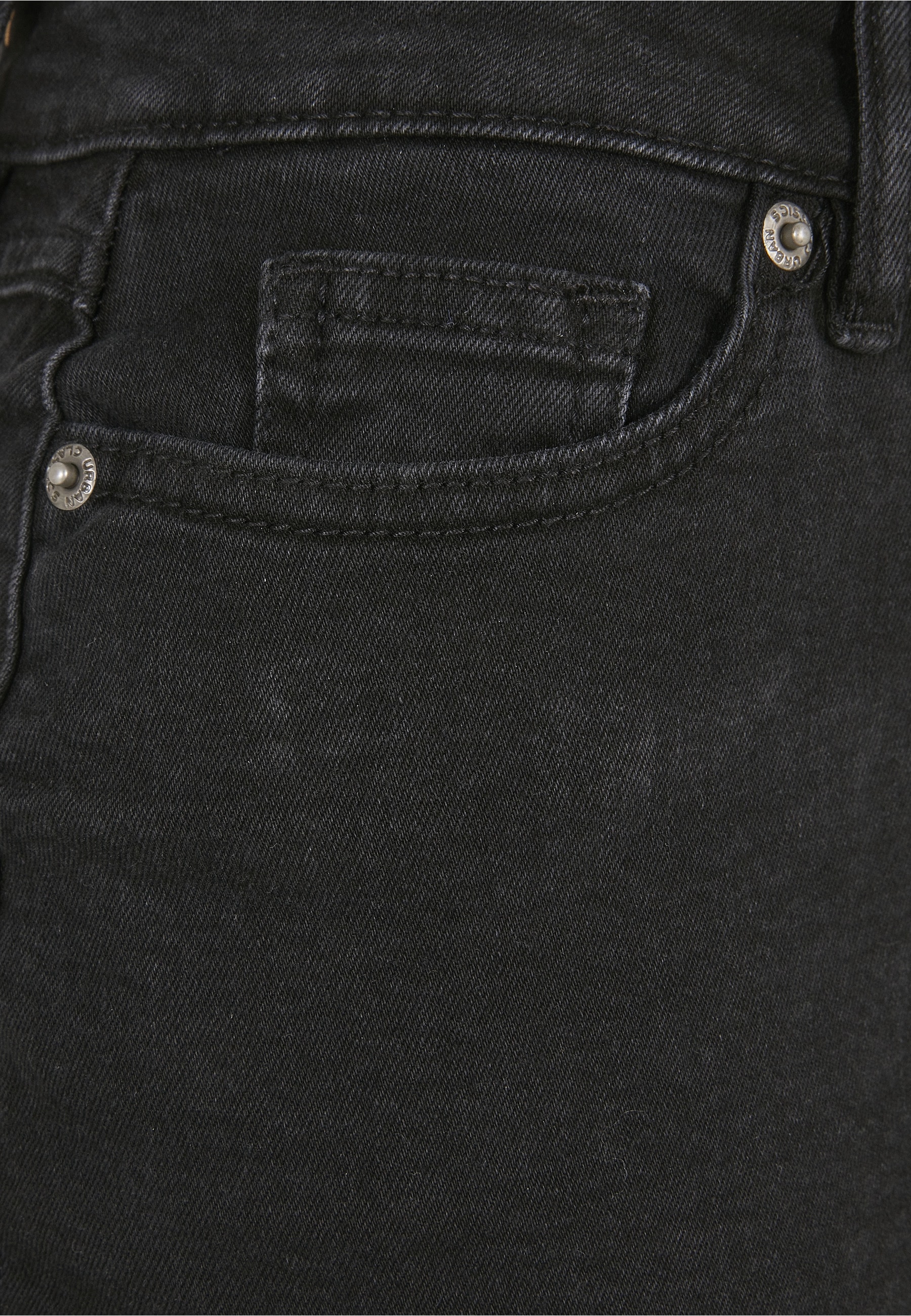 URBAN CLASSICS Jerseyrock »Urban Classics Damen Ladies Organic Stretch Denim Mini Skirt« 1 Stk.