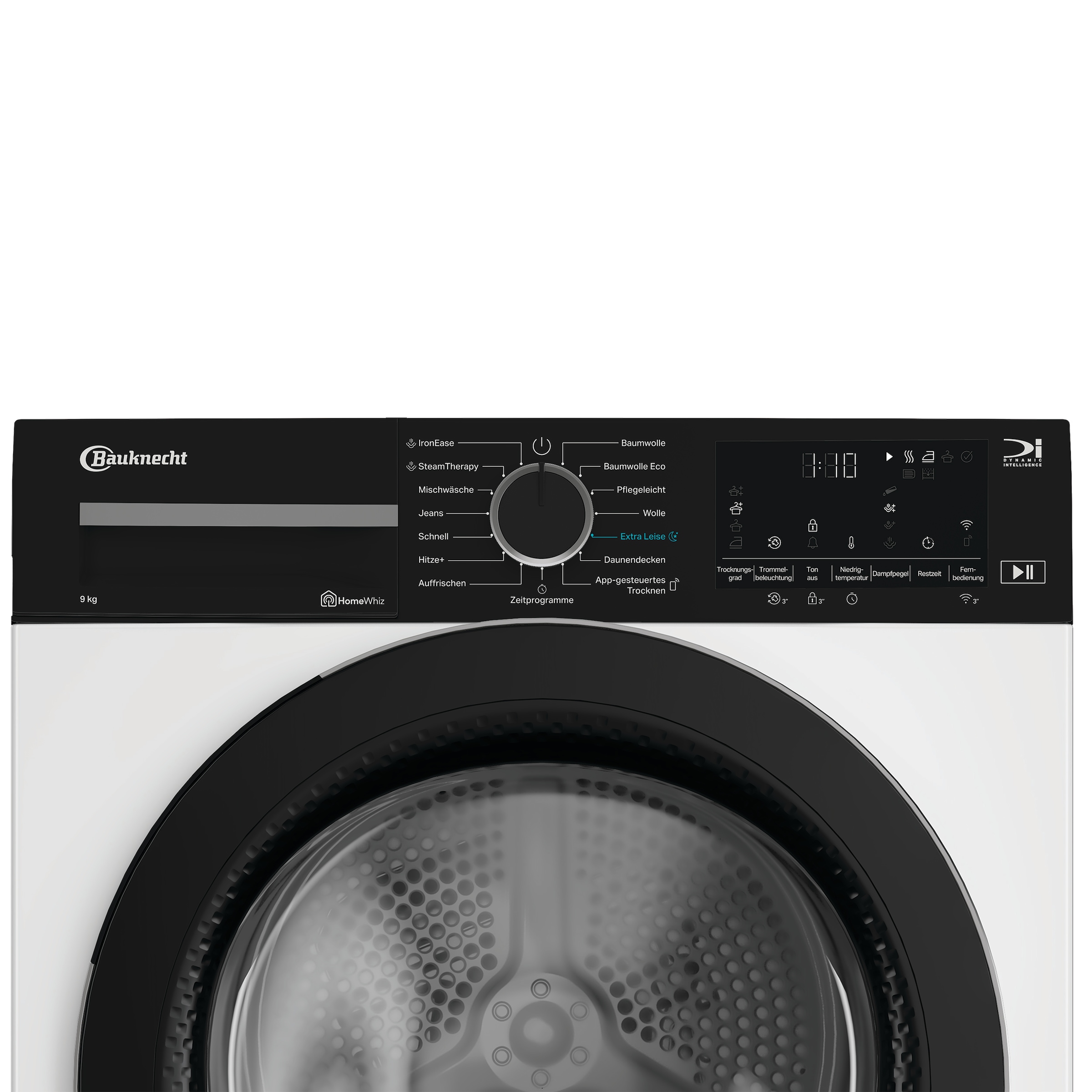 BAUKNECHT Wärmepumpentrockner »BT 95C WBS« 9 IronEase - Bügelfrei auf Knopfdruck, Silent Spin - leises Trocknen