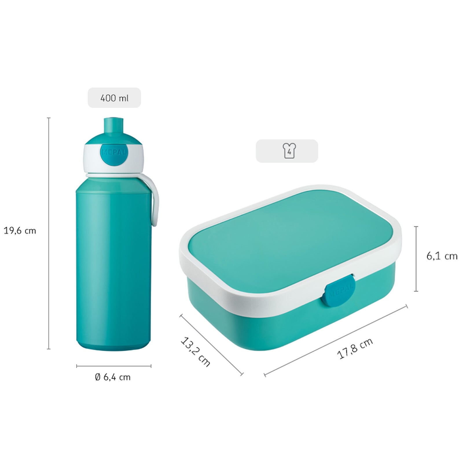 Mepal Lunchbox »Lunchset Stitch Campus 2er Set blau-gelb«