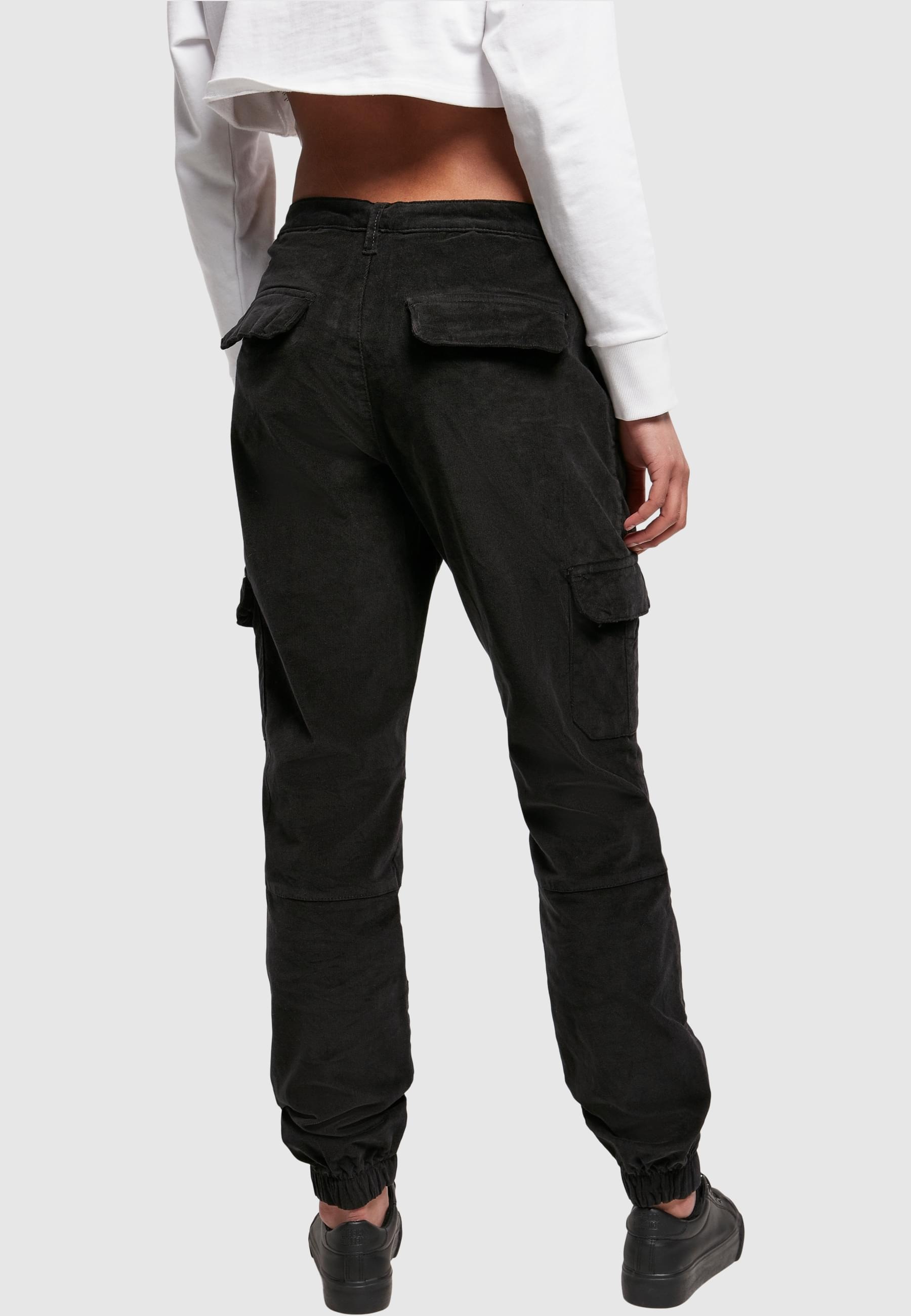 URBAN CLASSICS Cargohose »Urban Classics Damen Ladies High Waist Cargo Corduroy Pants«, (1 tlg.)
