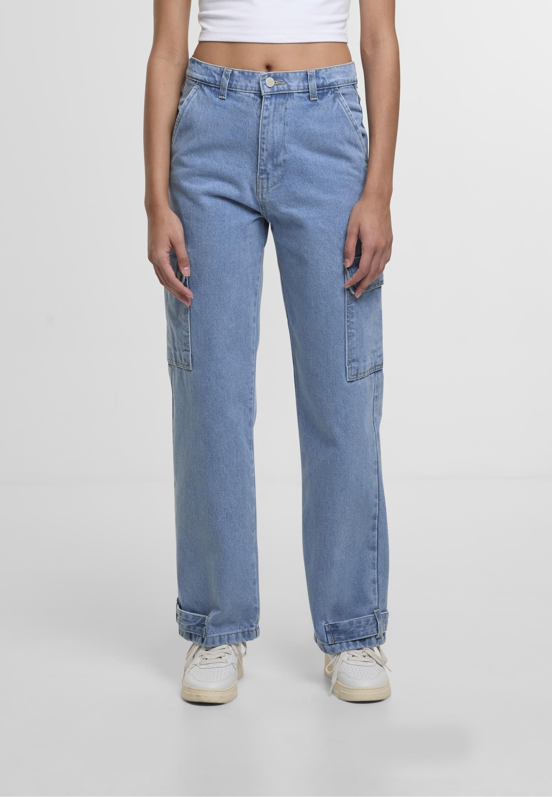 DEF Stoffhose »DEF Damen DEF Cargo Pants Denim«