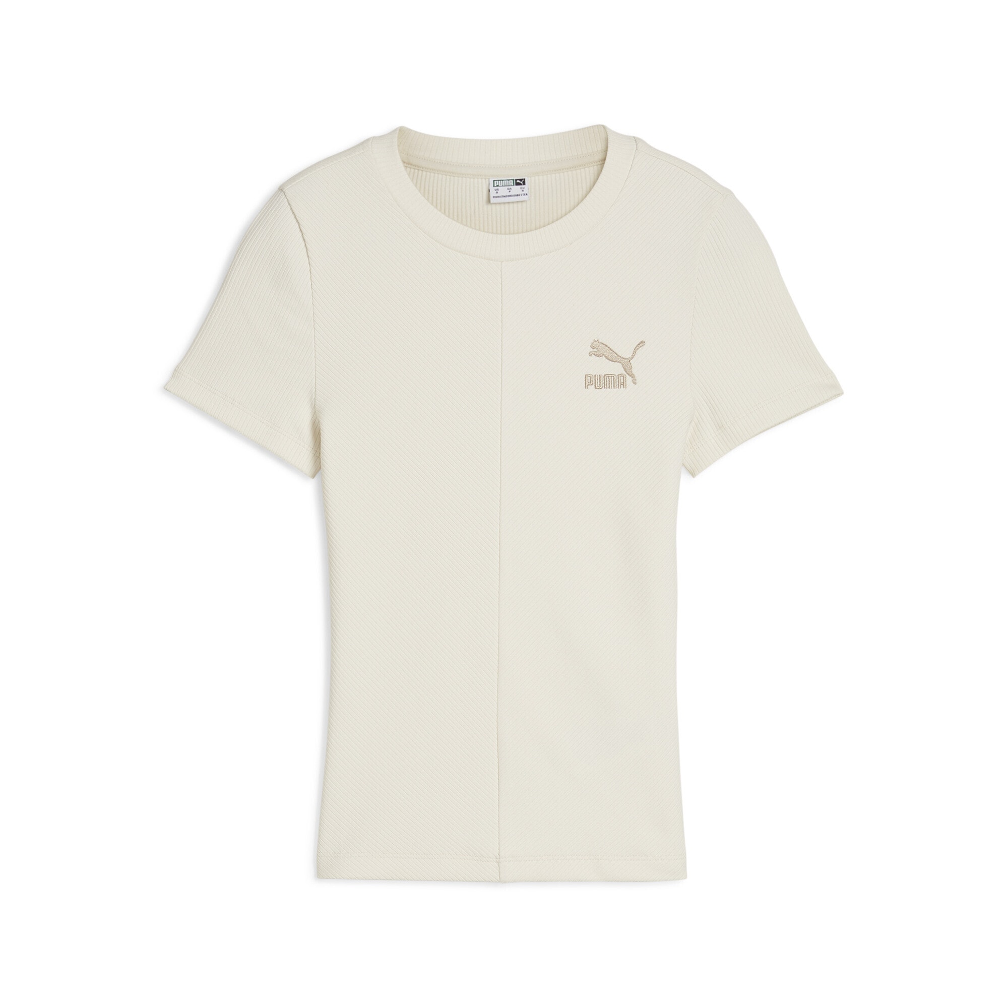 PUMA T-Shirt "CLASSICS Geripptes Slim T-Shirt Damen" günstig online kaufen