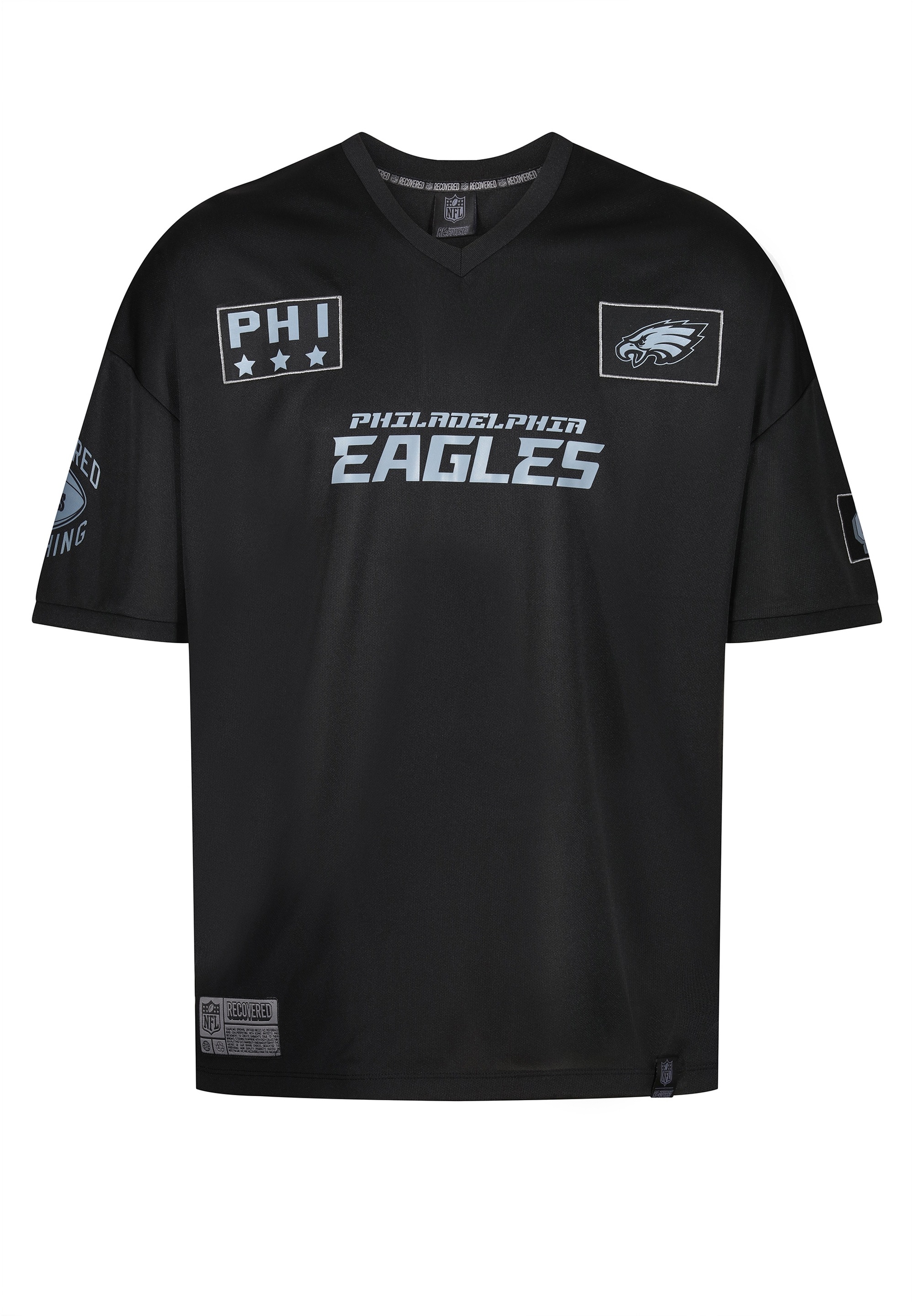 Recovered T-Shirt »NFL Eagles PHI 33 Oversized«, im lockeren Schnitt