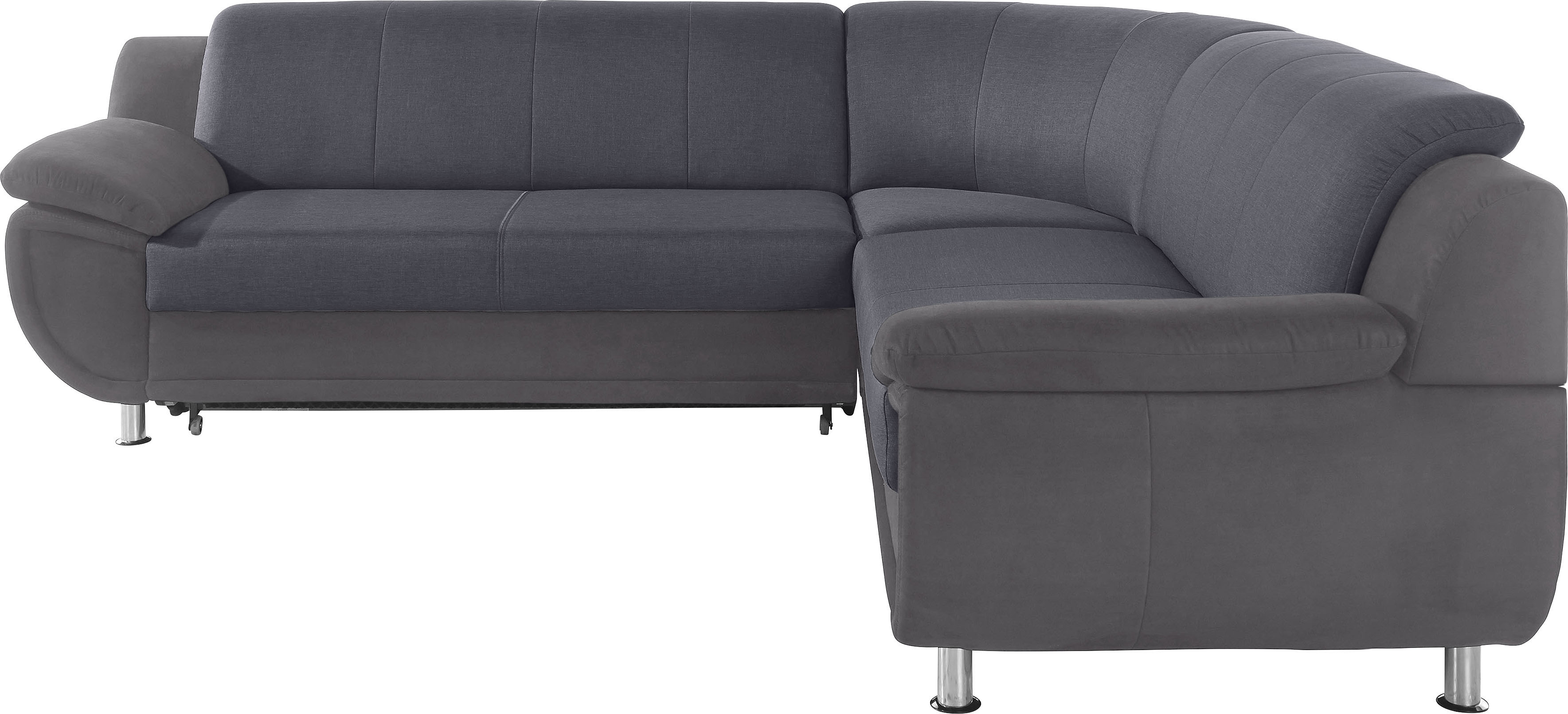 Thumbnail - TRENDMANUFAKTUR Ecksofa "Rondo 3, zeitlos und modern, im Materialmix, L-Form" wahlweise Federkern für hohen Sitzkomfort,...