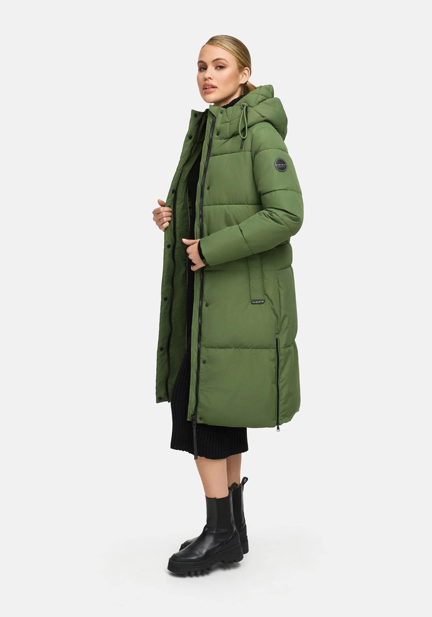 Marikoo Winterjacke "Michikoo" Extra langer Schnitt mit seitlichen Belüftun günstig online kaufen