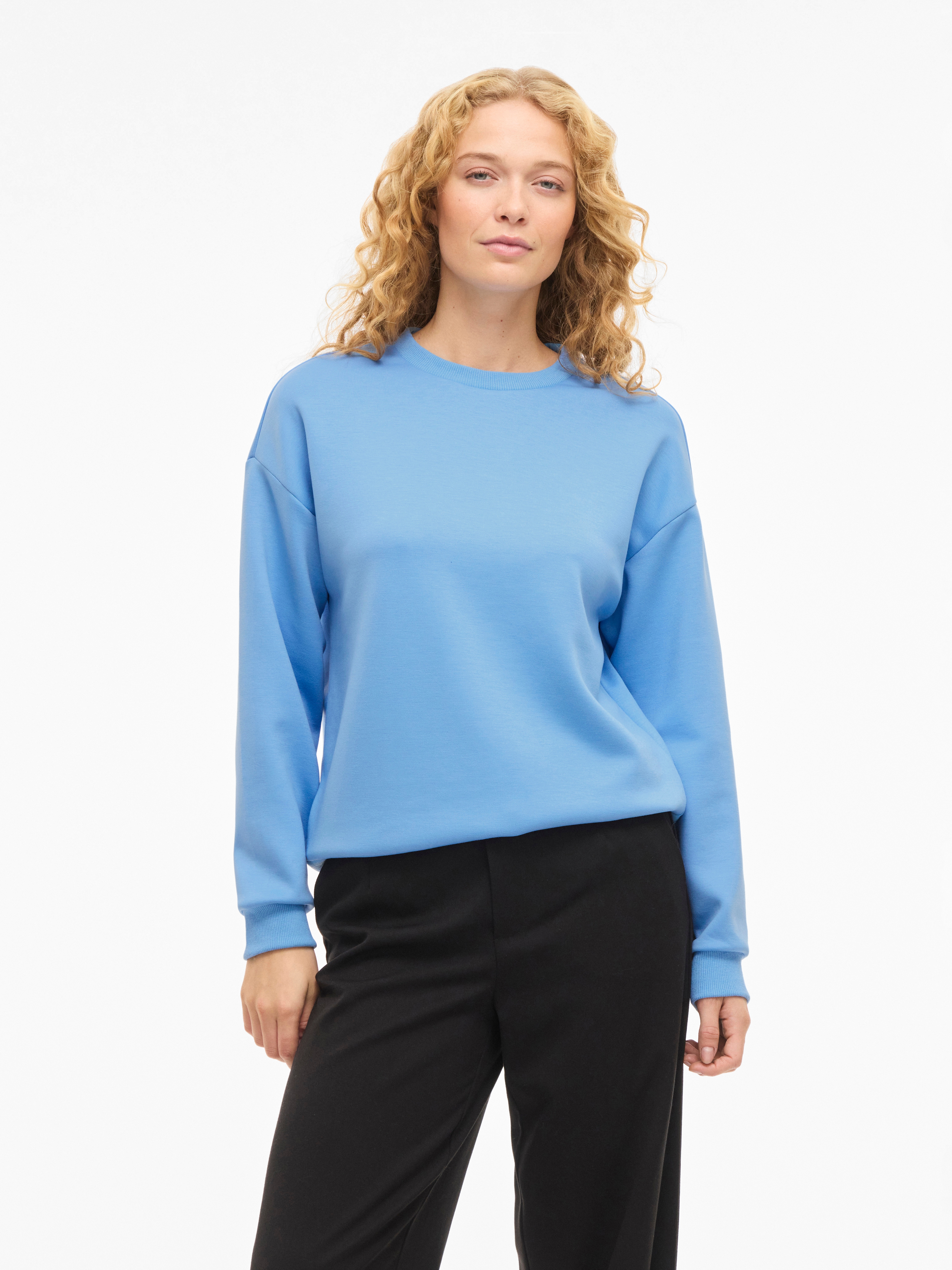 Vila "VISANDY L/S SWEAT TOP - NOOS", Viskosemischung, regular fit