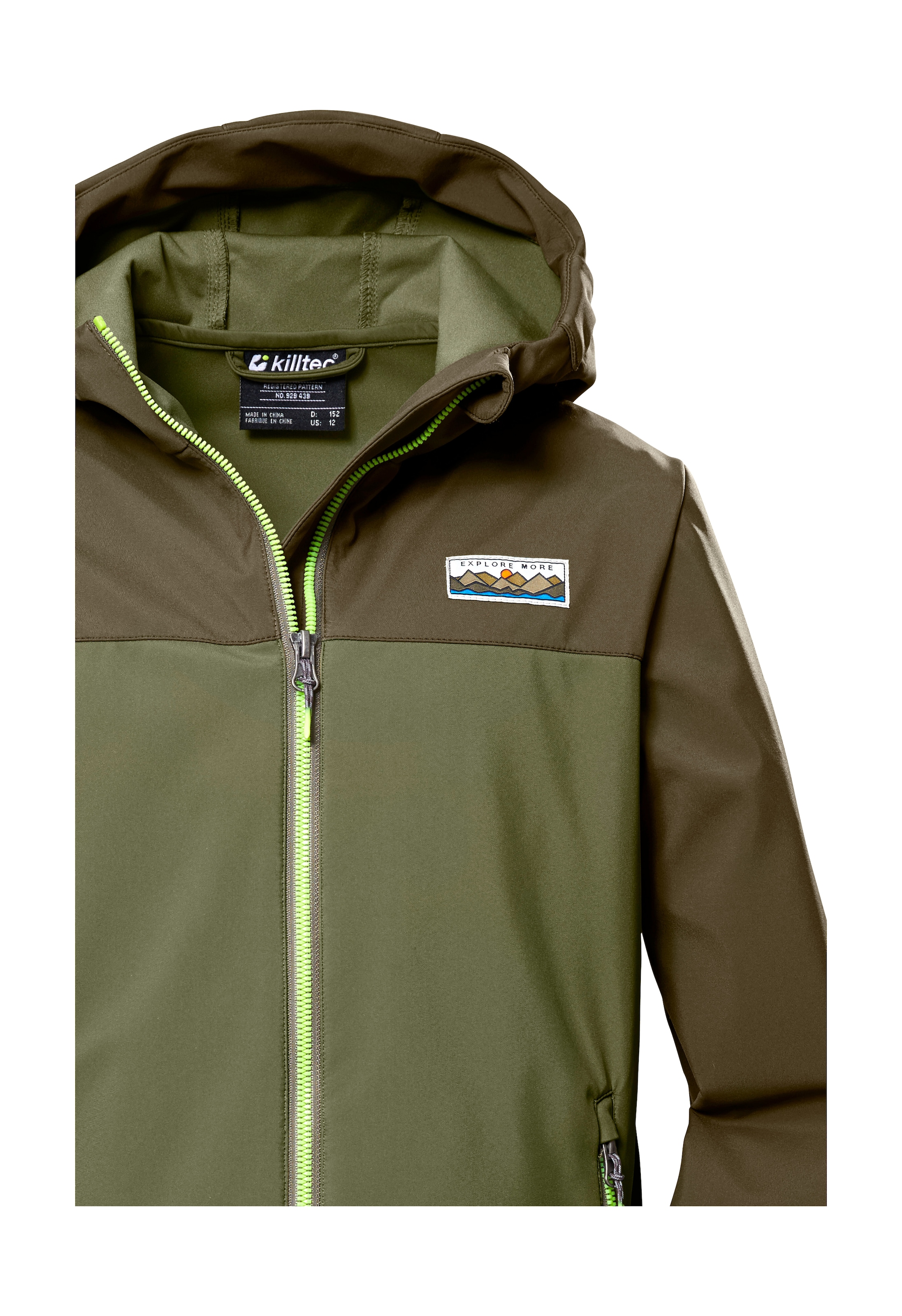 Killtec Softshelljacke »KOS 344 BYS SFTSHLL JCKT«, Softshelljacke: Kapuze verstellbar, 10.000 mm wasserdicht, Colourblock