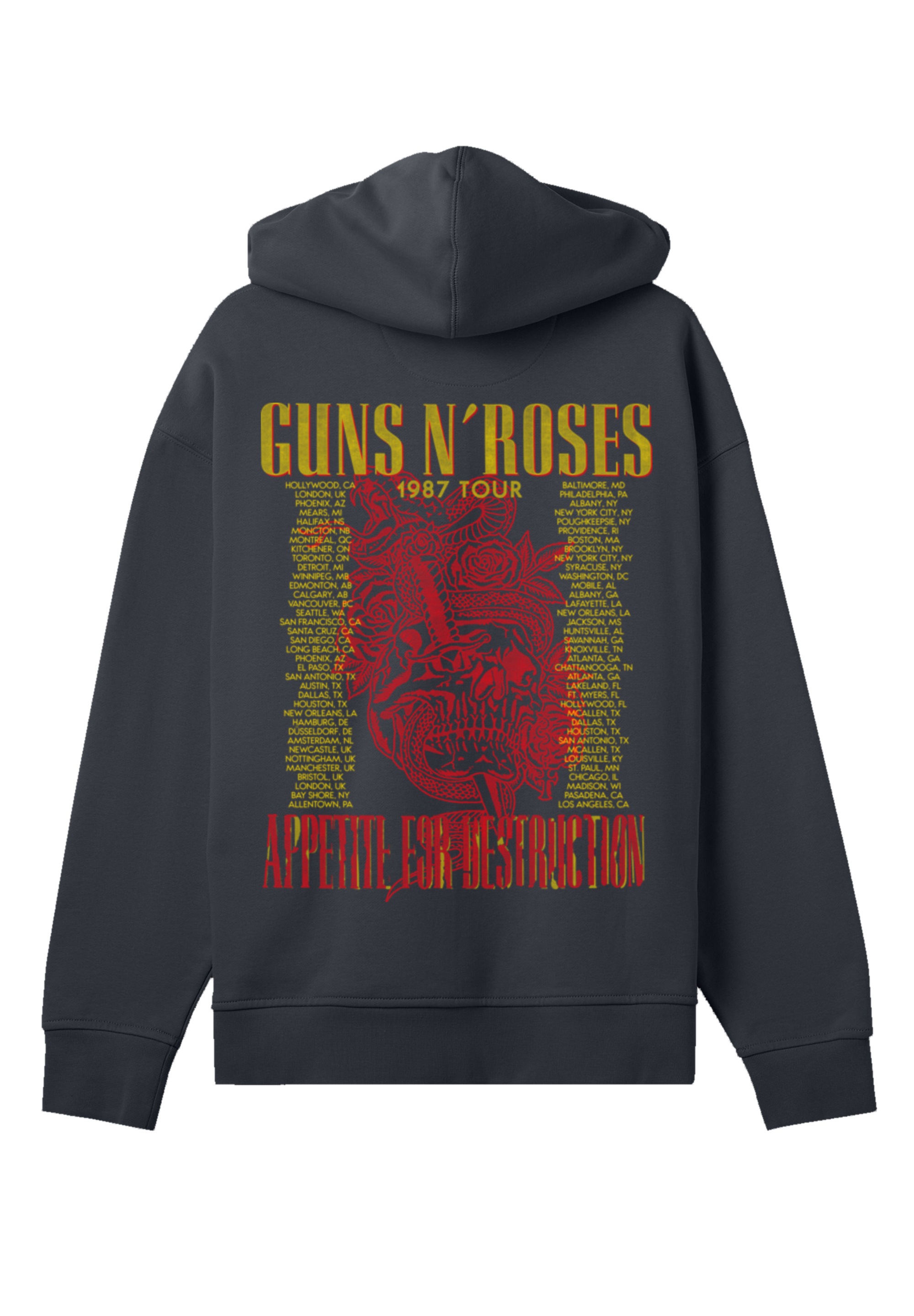 F4NT4STIC Kapuzenpullover »Guns N' Roses 1987 Tour Vintage Rock« Premium Qualität