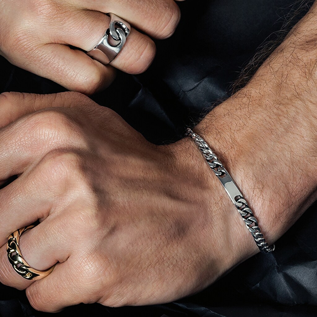CAÏ Armband »925/- Sterling Silber rhodiniert 19cm«