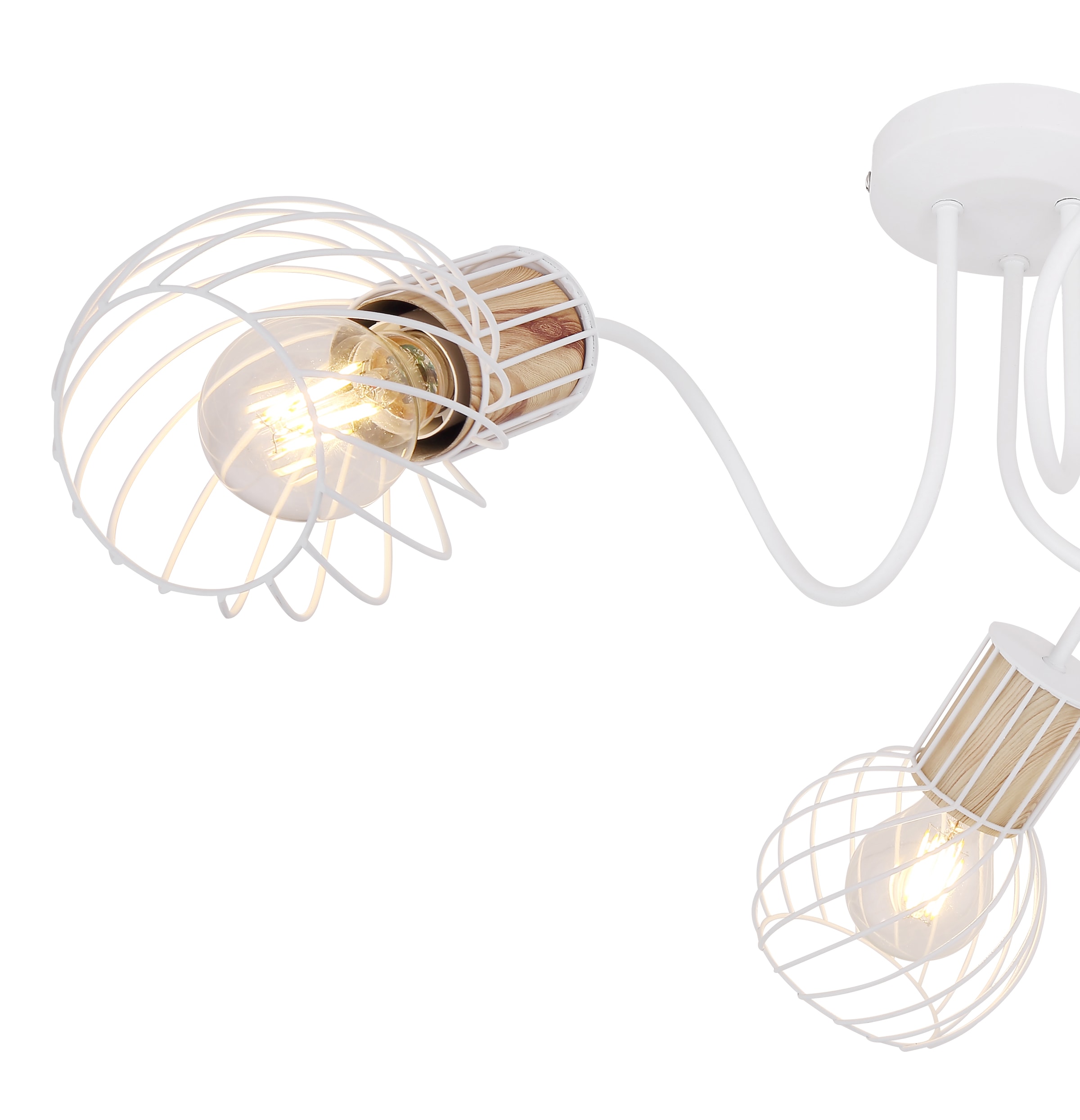 GLOBO LIGHTING Deckenleuchte »LUISE«, Leuchtmittel E27 | ohne Leuchtmittel, Deckenlampe/Wohnzimmer/Schlafzimmer/modern