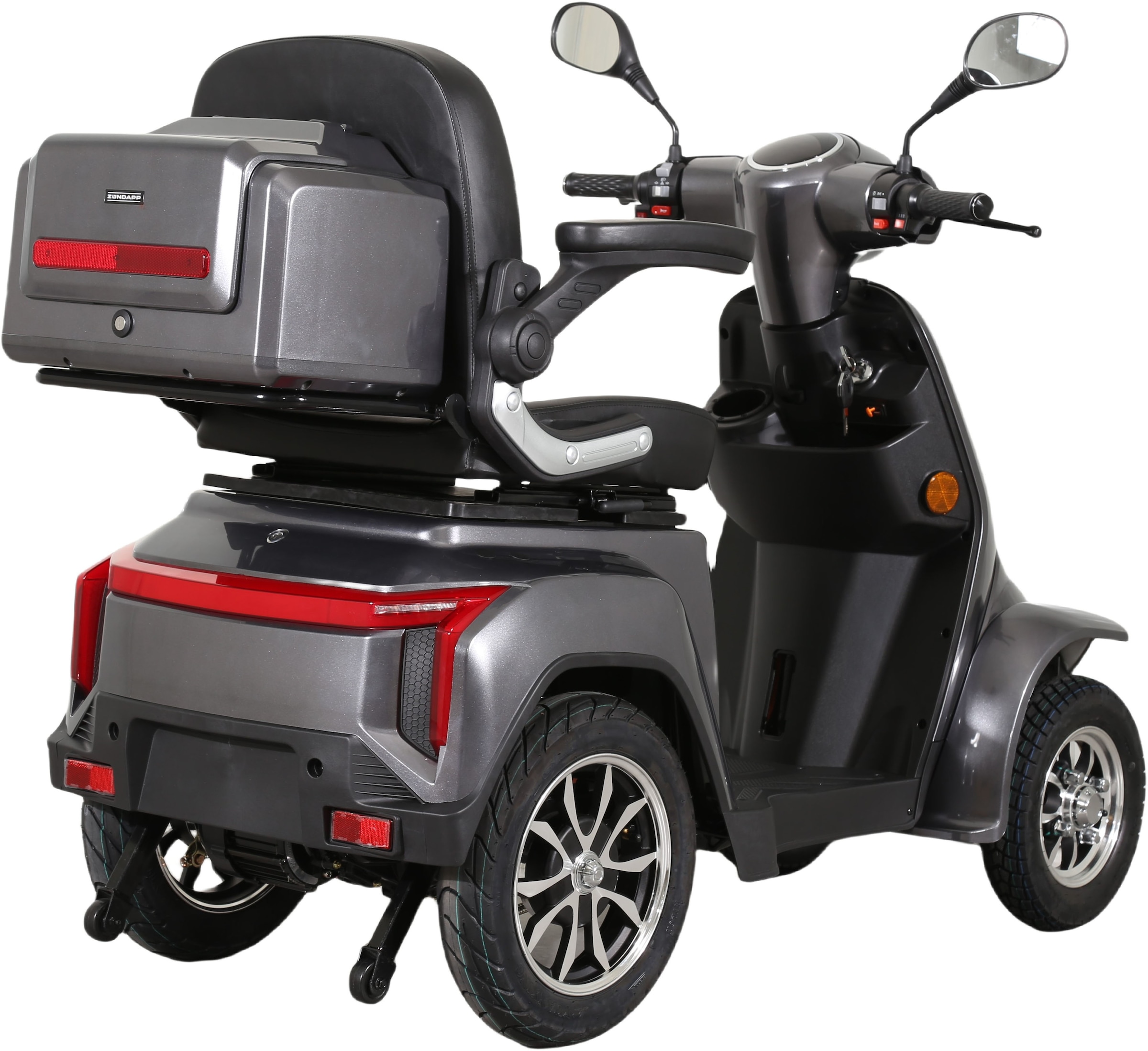 Zündapp Elektromobil »Zündapp Volt 1000W 20 km/h inkl. Topcase dunkelgrau«, Topcase