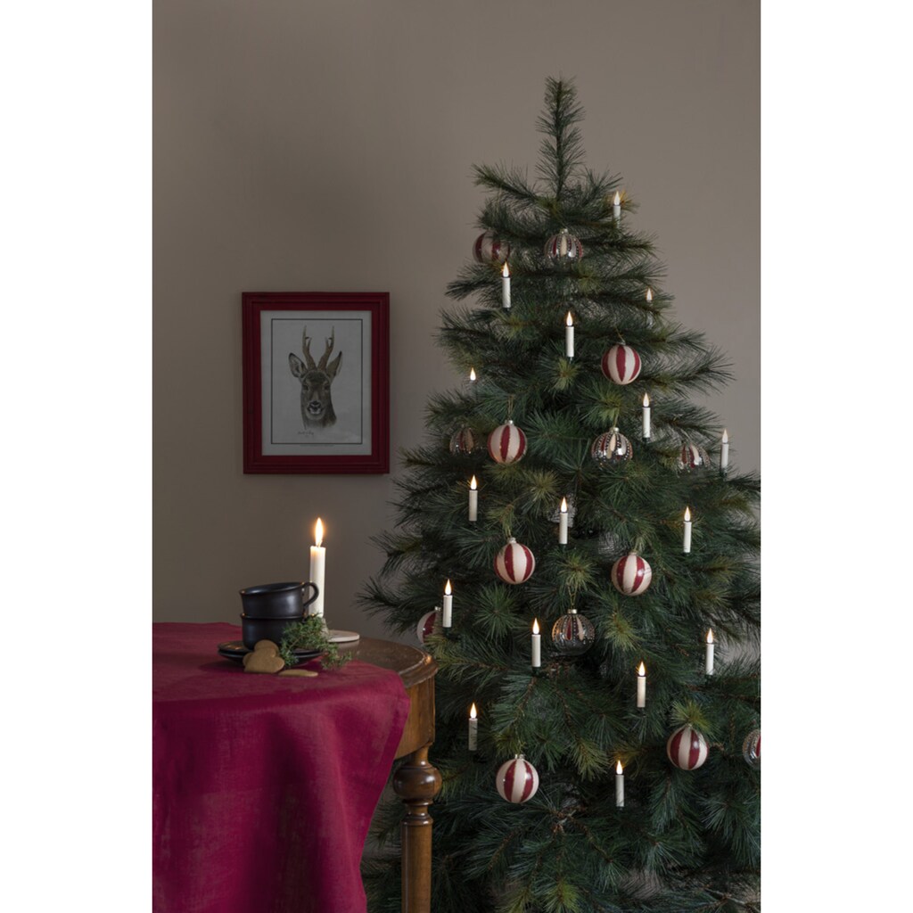 KONSTSMIDE Christbaumkerzen »Weihnachtsdeko, Christbaumschmuck, 5h Timer, 24 warm weiße Dioden«