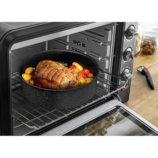 Tefal Topf-Set »L39996 Ingenio Black Stone«, Aluminium, (Set, 4 tlg.),  Antihaft, Thermo-Signal, abnehmbarer Griff, alle Herdarten, Induktion  kaufen | BAUR