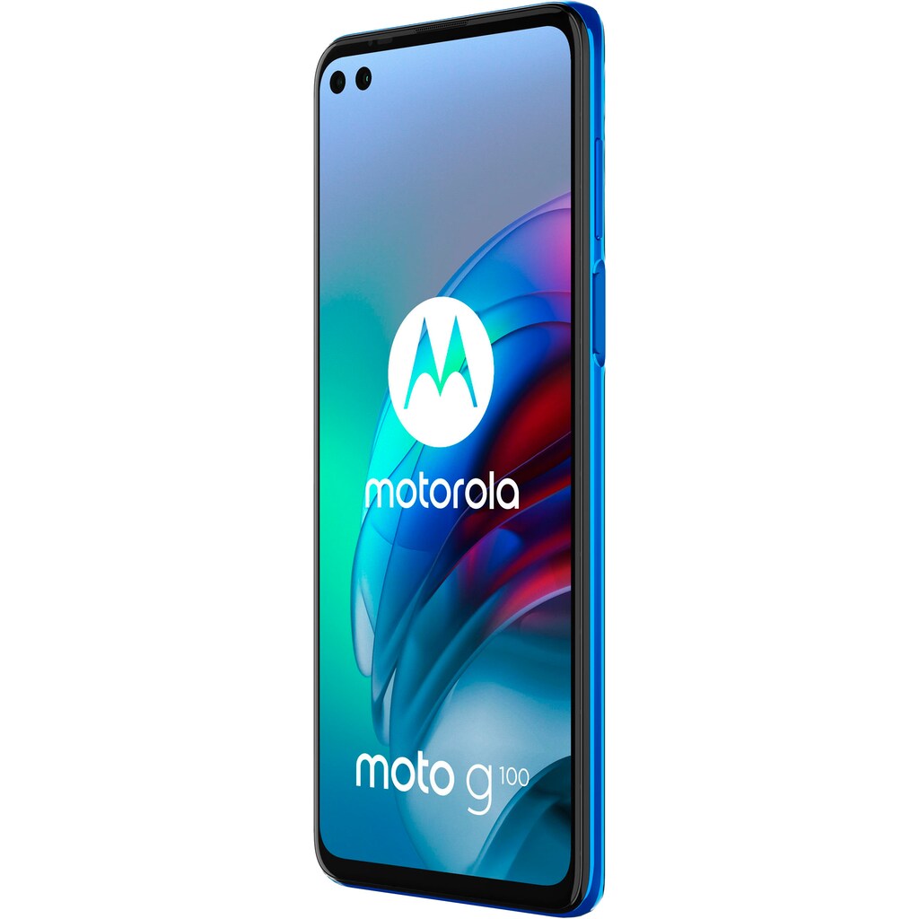 Motorola Smartphone »G100«, Blau, 17 cm/6,7 Zoll, 128 GB Speicherplatz, 64 MP Kamera