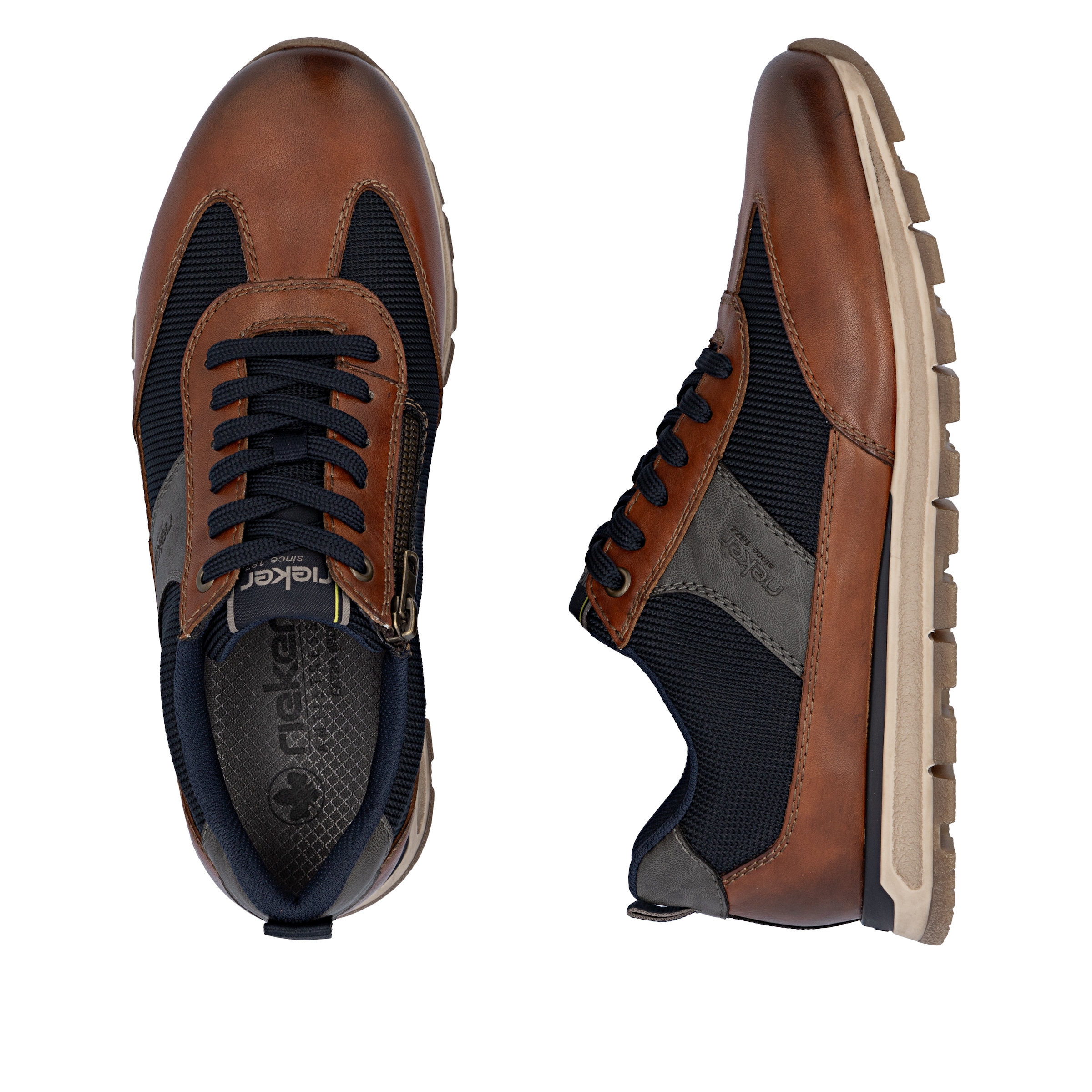 Rieker Sneaker, Schnürschuh, Halbschuh, Casual-Sneaker mit gep. Schaftrand