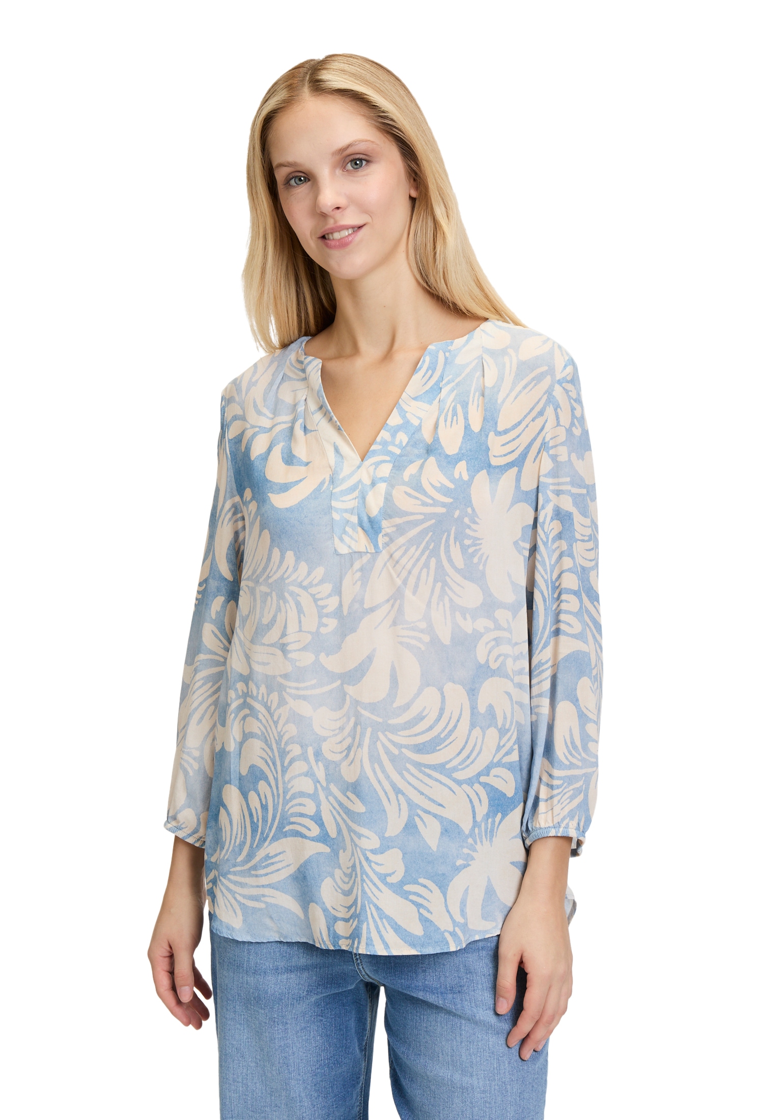 Cartoon Schlupfbluse "Damen Casual-Bluse mit Gummizug" günstig online kaufen