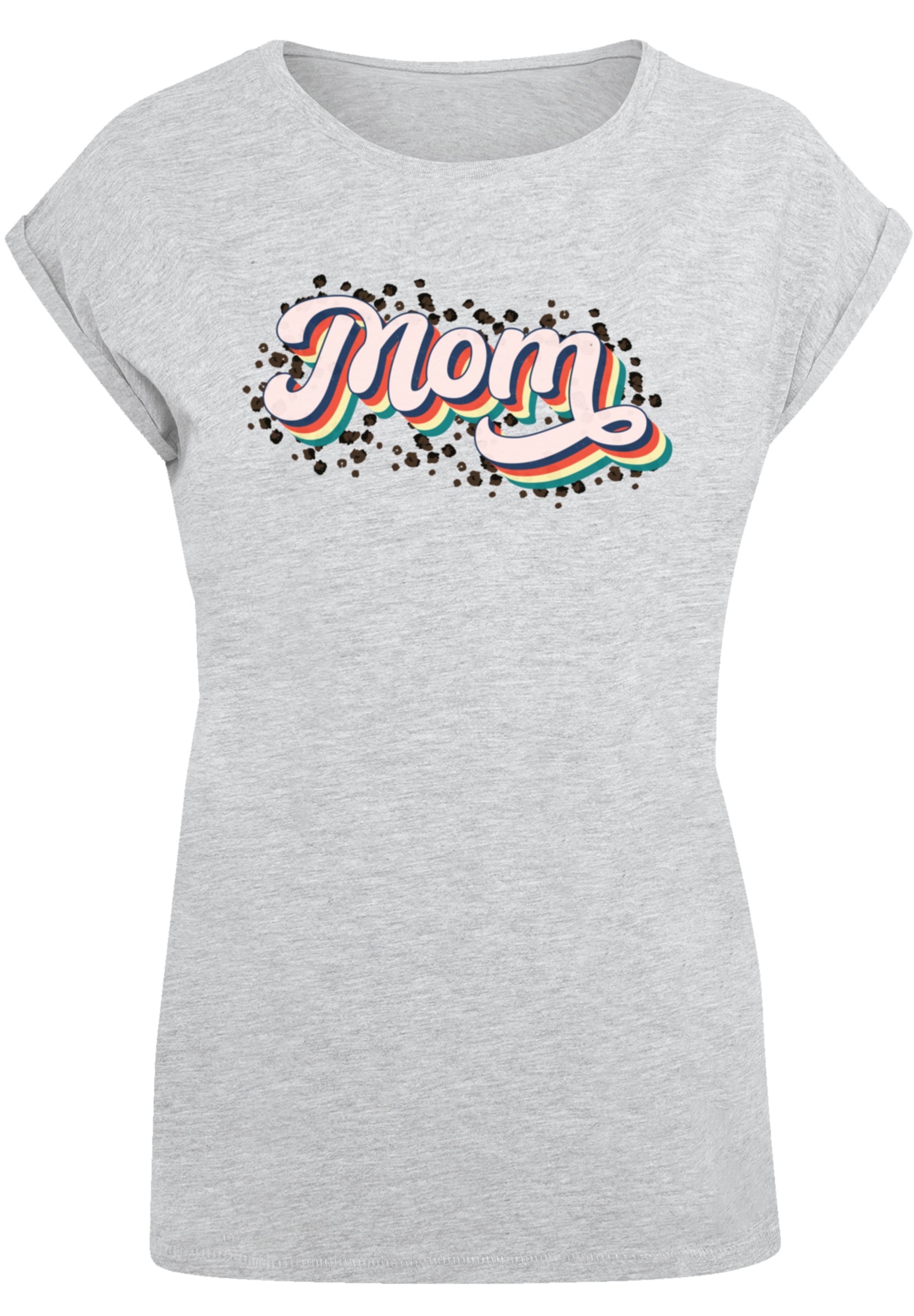 F4NT4STIC T-Shirt »Muttertag Mama Schriftzug Regenbogen«, Premium Qualität