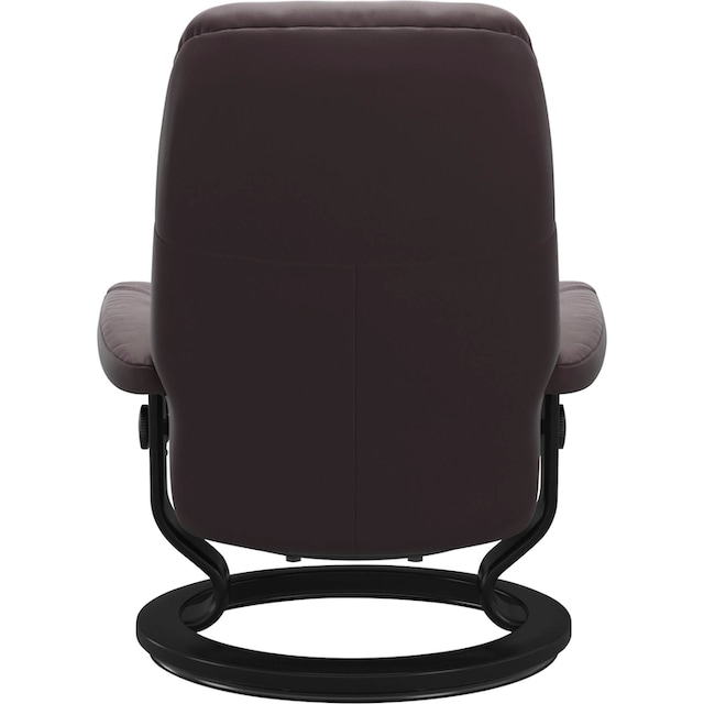 Stressless® Relaxsessel »Consul«, (Set, Relaxsessel mit Hocker), mit Hocker,  mit Classic Base, Größe M, Gestell Schwarz kaufen | BAUR