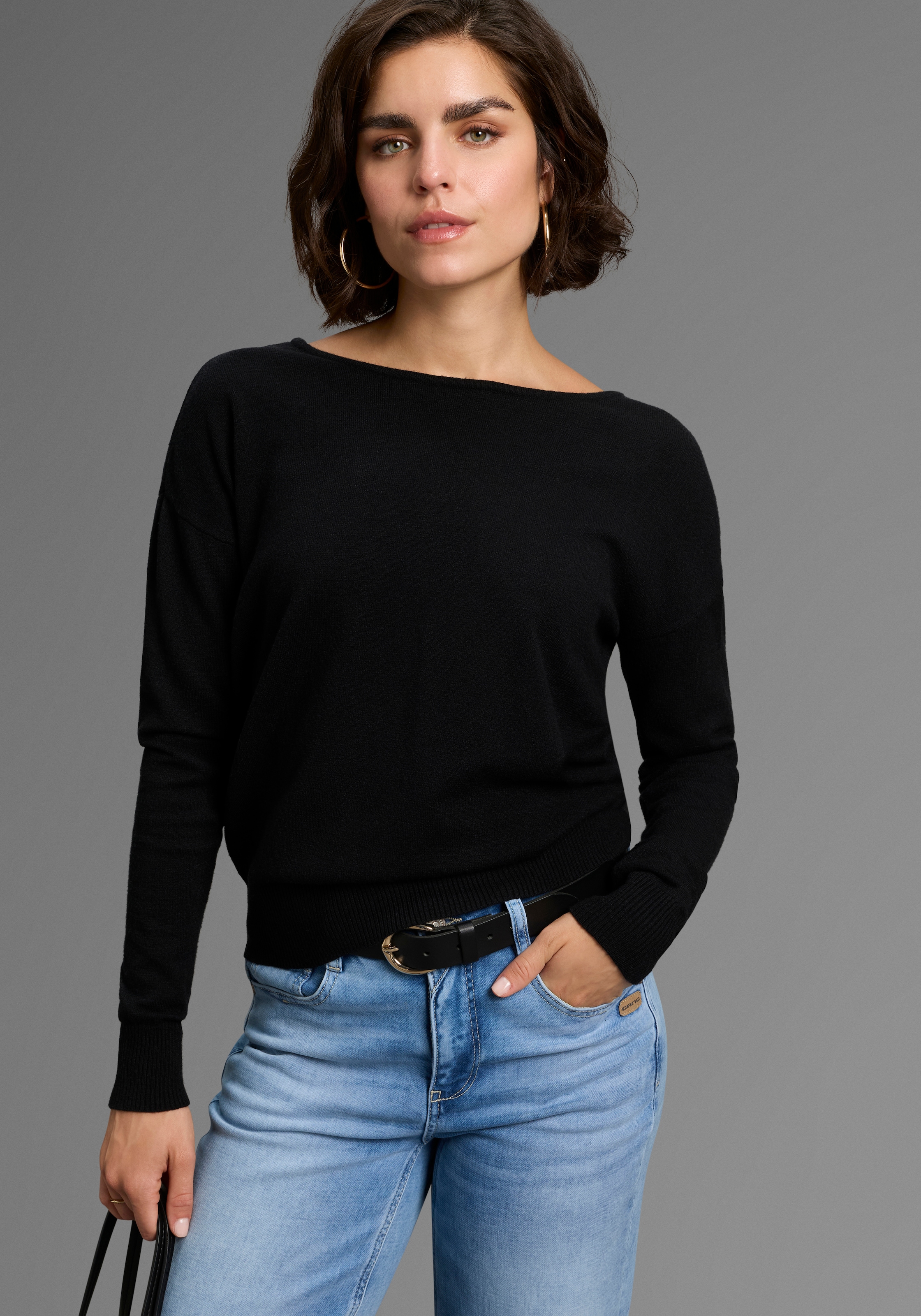 Laura Scott Strickpullover, mit Rückenschnürung - NEUE KOLLEKTION
