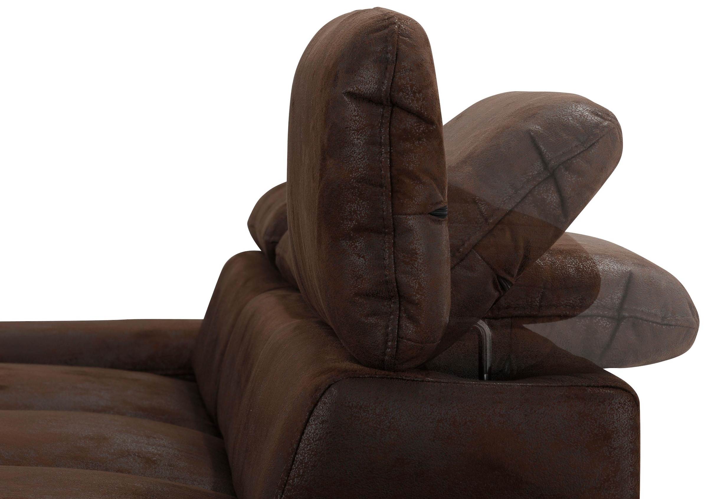Home affaire Ecksofa »Alberto L-Form«, mit Kopfteilverstellung, wahlweise mit Bettfunktion