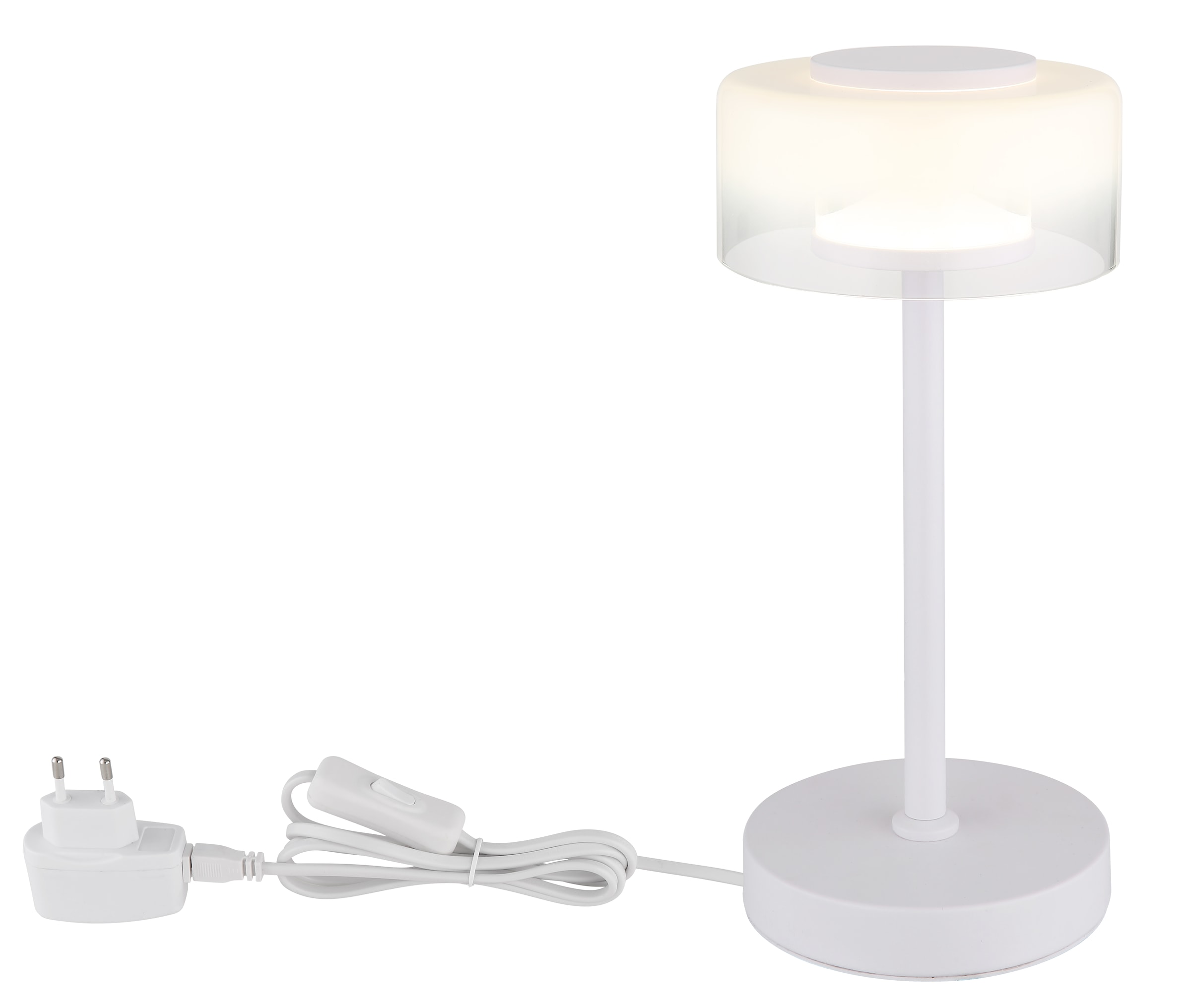 GLOBO LIGHTING LED Tischleuchte »BELINDA«, Leuchtmittel LED-Modul | LED fest integriert, Tischlampe/Glas opal/modern/Wohnzimmer/Schlafzimmer