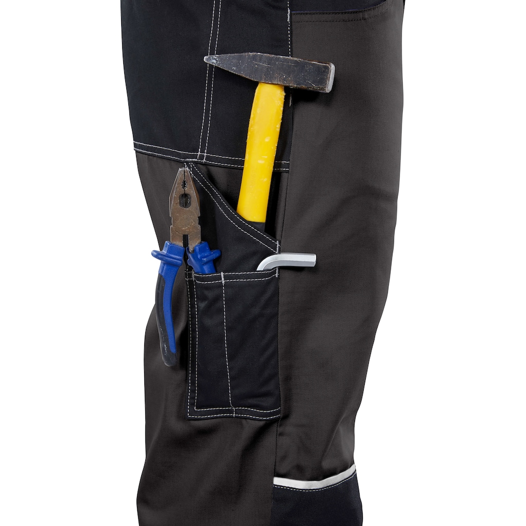 Northern Country Latzhose »Worker«, mit verstärktem Kniebereich, dehnbarer Bund, robust, mit 11 Taschen